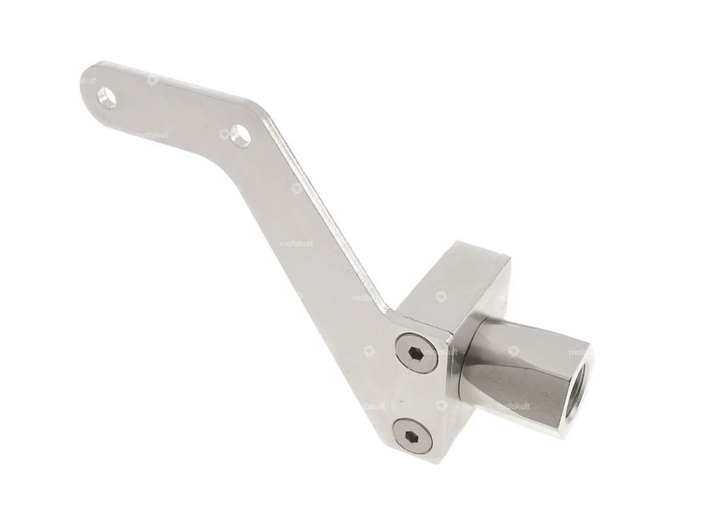 66HEROES Porta targa laterale incl. perno di montaggio Inox (versione DE) Carousel Image 1