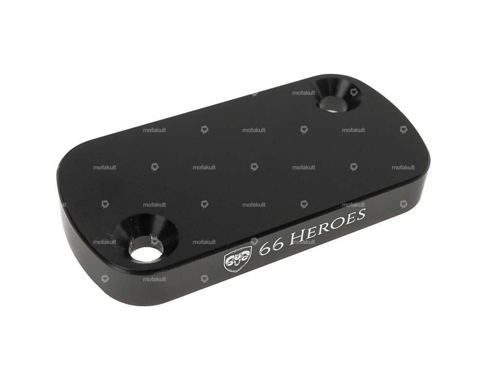 66HEROES Disc brake reservoir cover, black anodized aluminium Carousel Image 1