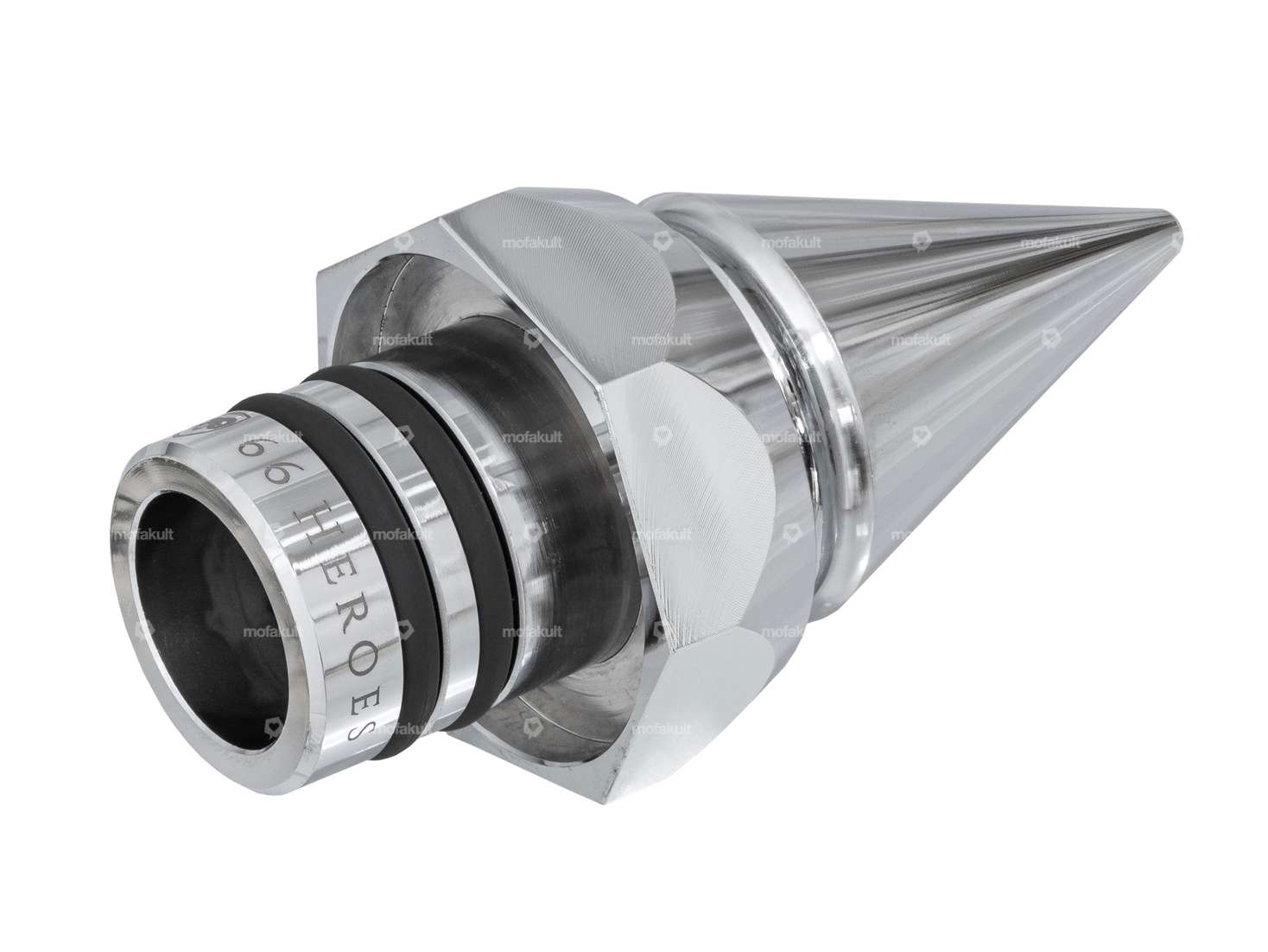 66HEROES Tank cap pointed chrome | Puch Carousel Image 2