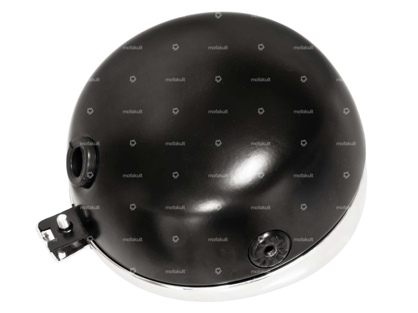 GUIA proiettore rotondo Ø 13 cm cromo / nero (spoiler stretto) Carousel Image 3