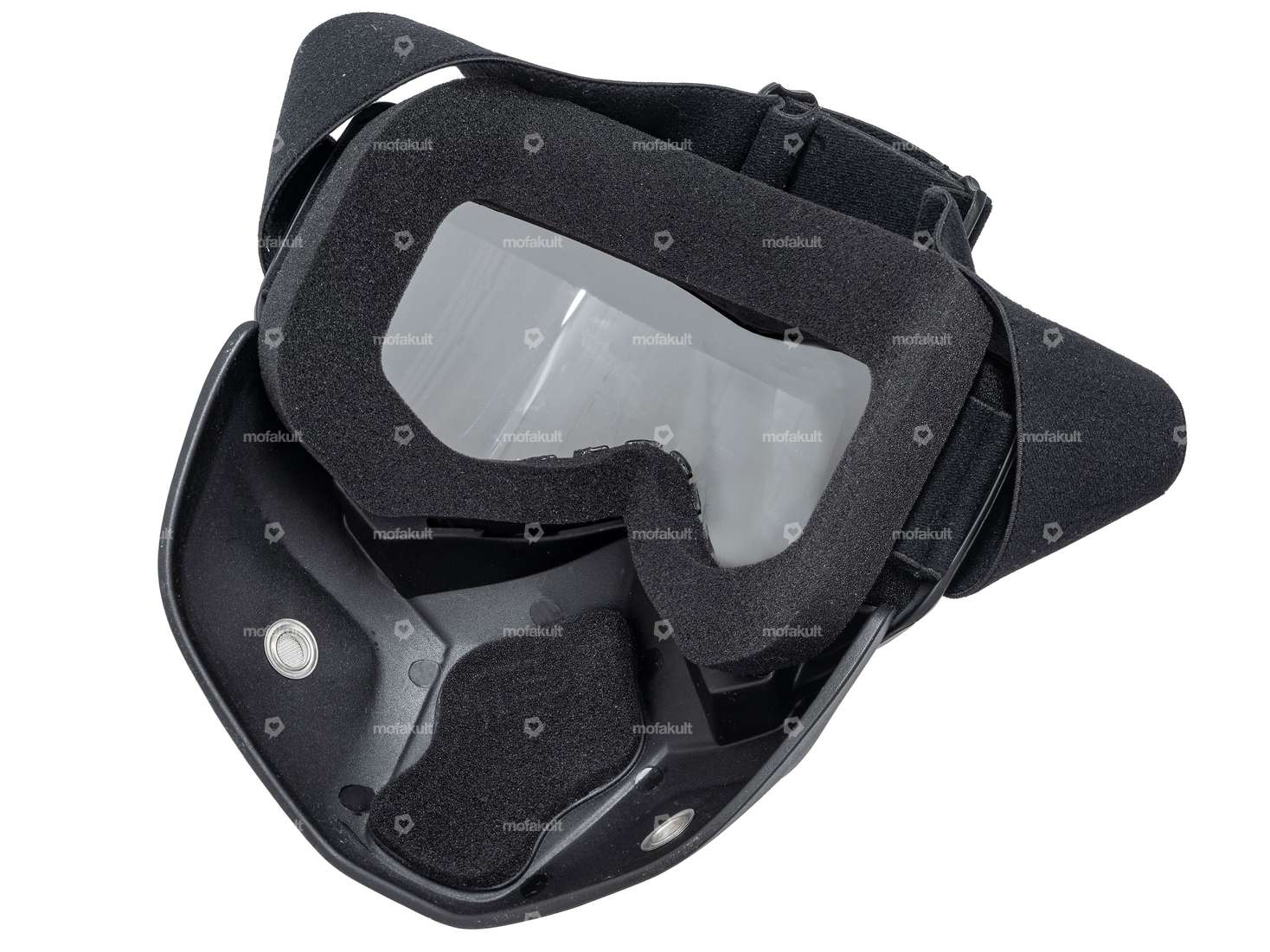IXS occhiali e maschera jet casco nero Carousel Image 2