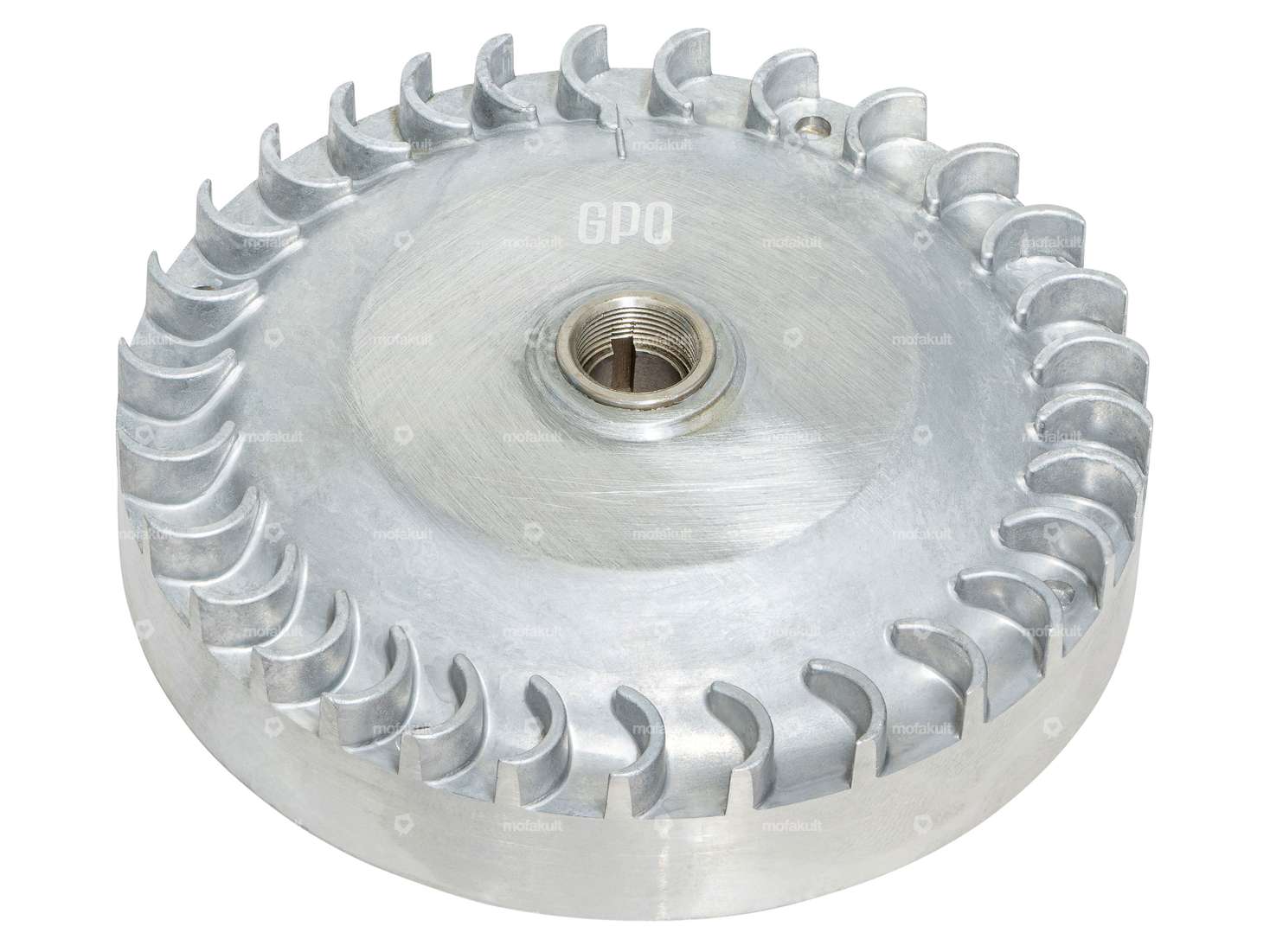 GPO Schwungrad 800 g Vollwangen-Welle elektronische Zündung | Piaggio Ciao, SI, Bravo, Boxer Carousel Image 1