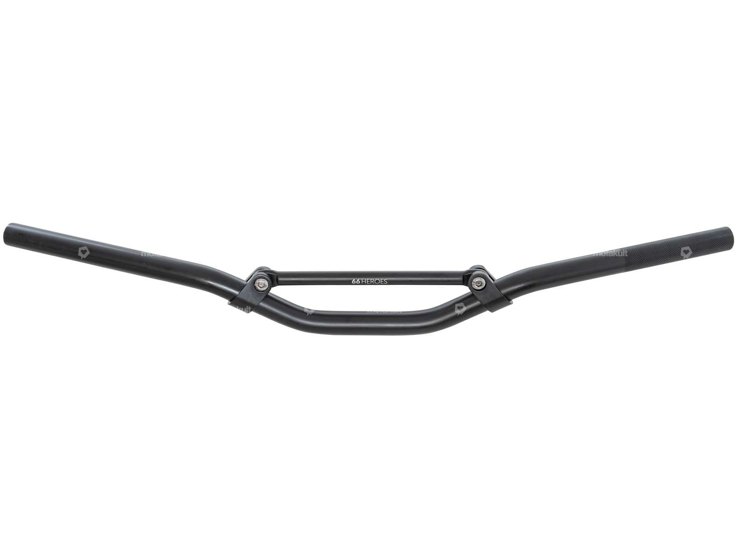 66HEROES racing handlebar fork plate 7 cm aluminum black matt Carousel Image 1