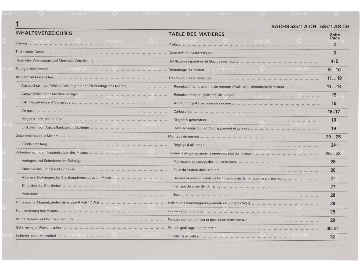 Istruzioni per la riparazione | Sachs 535/1 A, AS CH Carousel Image 2