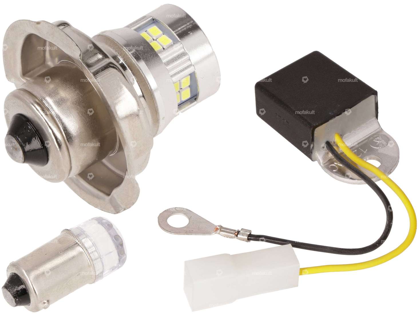 Set LED 12V (P26s) avec régulateur de tension Leonelli | Puch Carousel Image 1