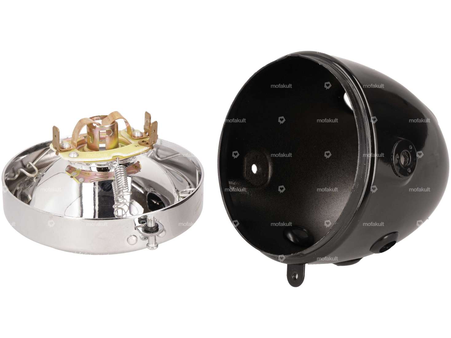 Lampe à œufs Ø 103 mm (fixation latérale) noir / chrome Carousel Image 3