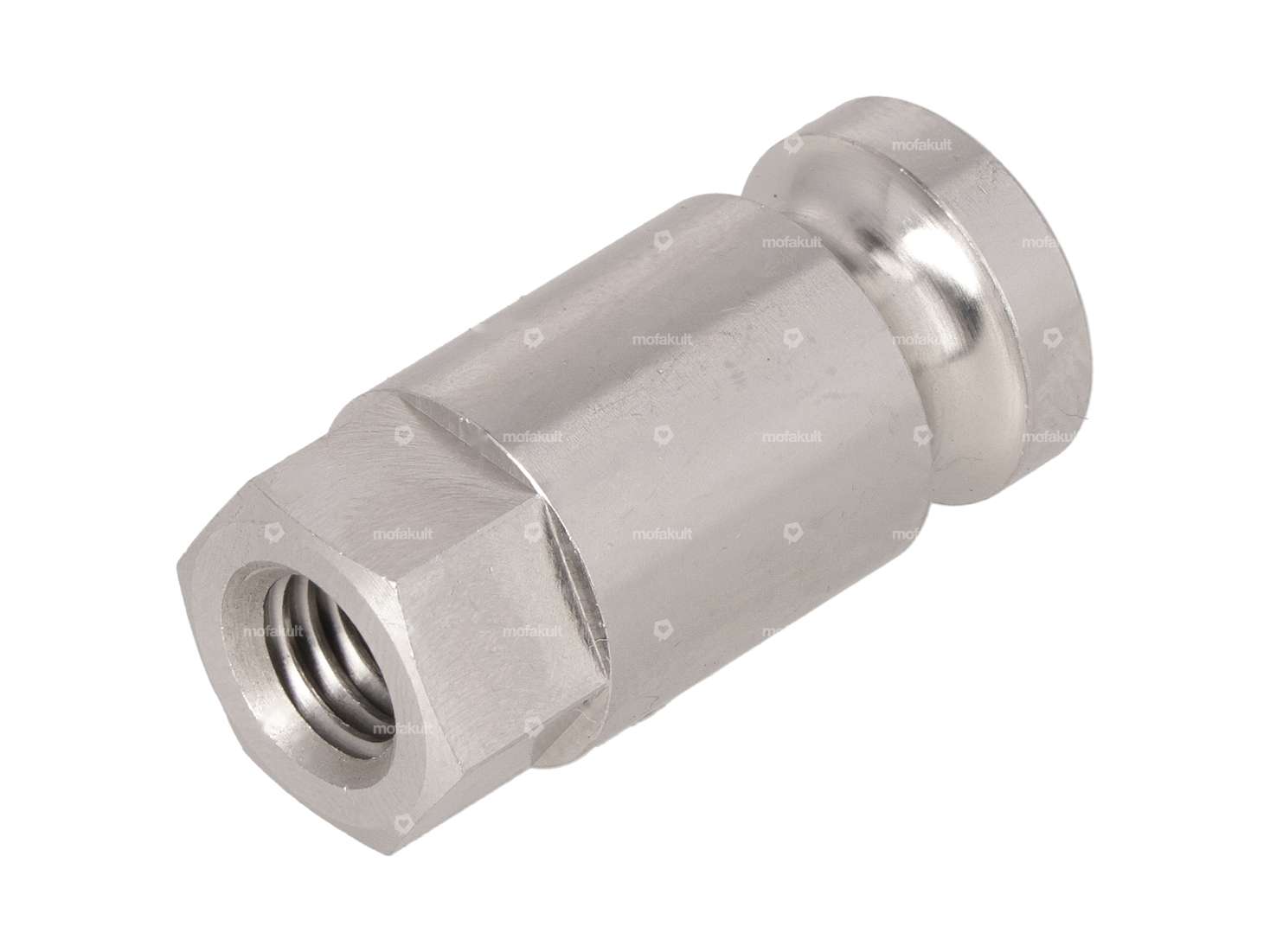 66HEROES Pivot de réception M8 Support de plaque d'immatriculation latéral Inox Carousel Image 1