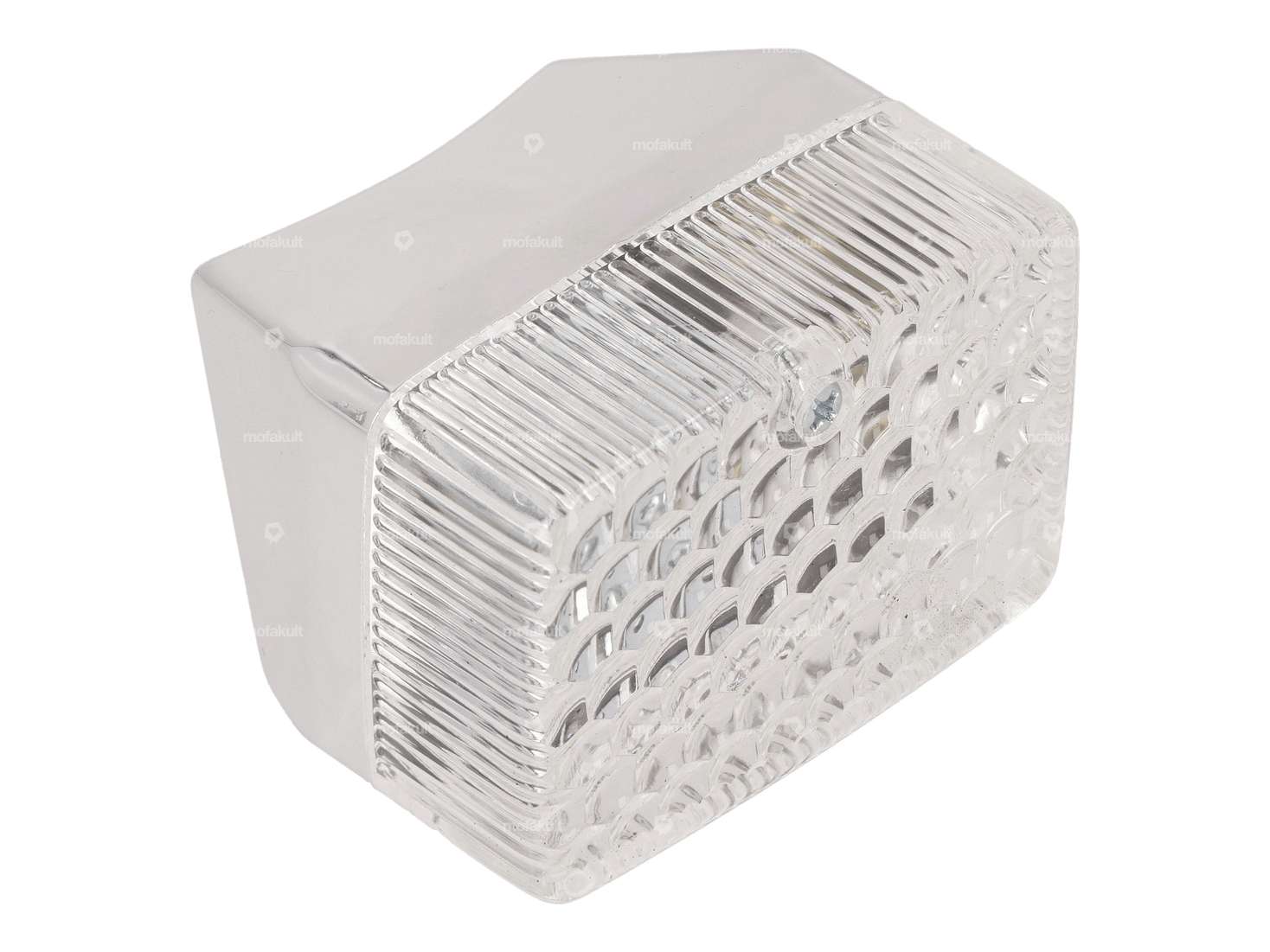 Chrome rear light - white Carousel Image 1