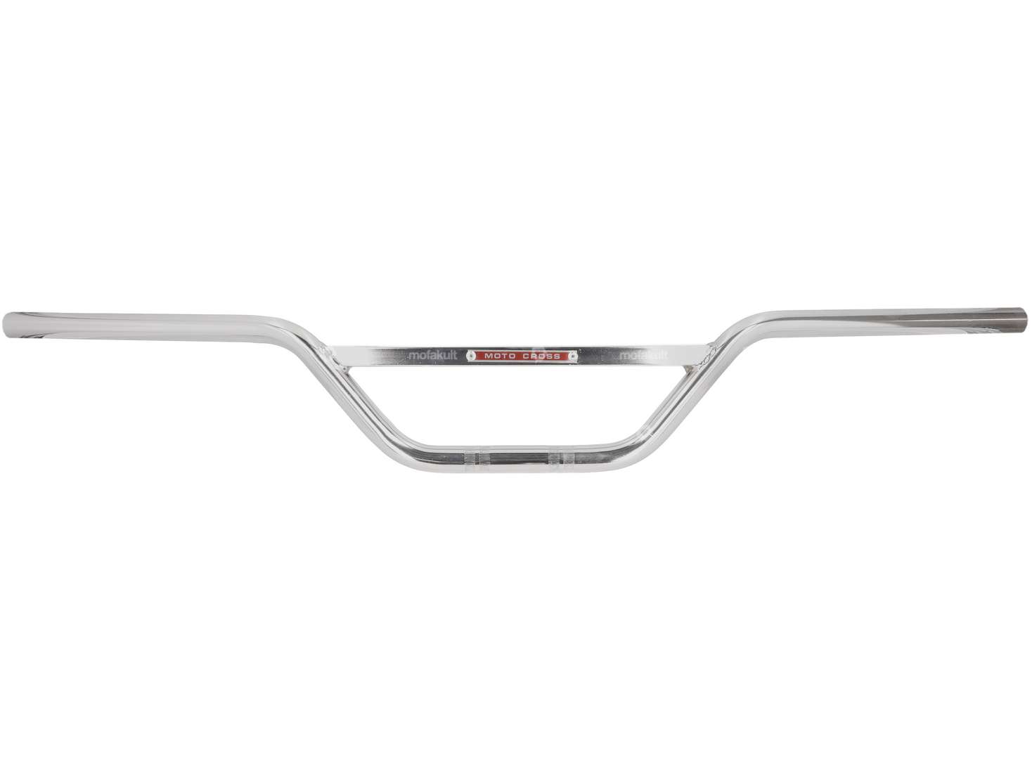 Piastra manubrio forcella 13 cm motocross cromo Carousel Image 1