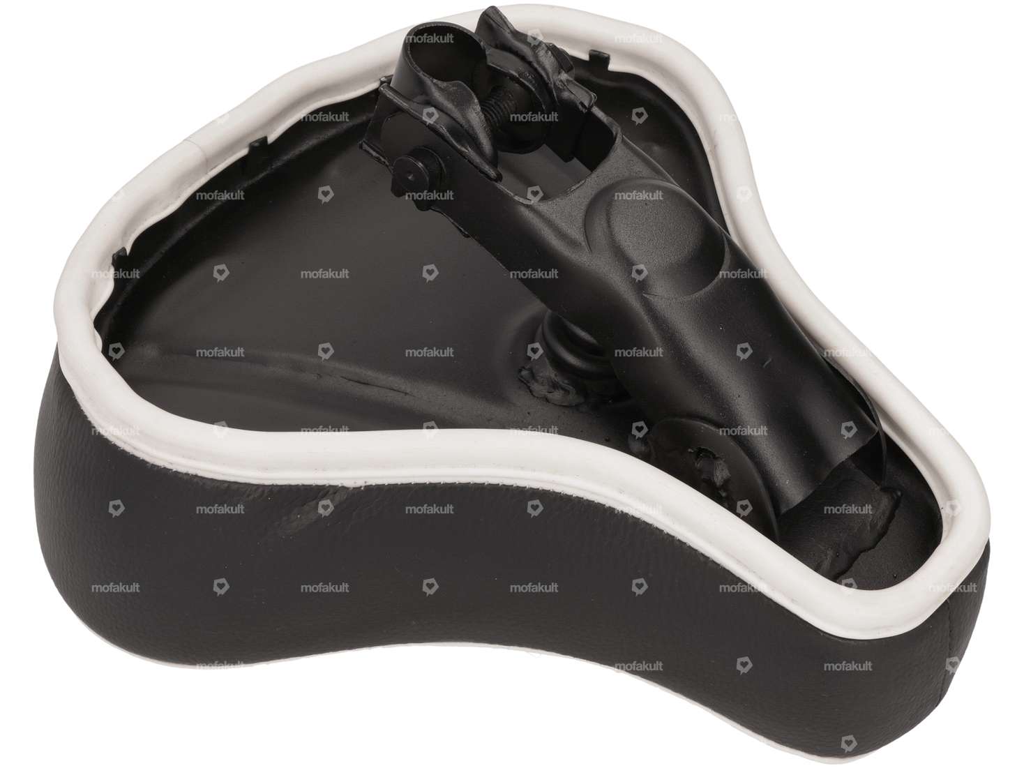 Sattel «PUCH» schwarz - weiss Carousel Image 2