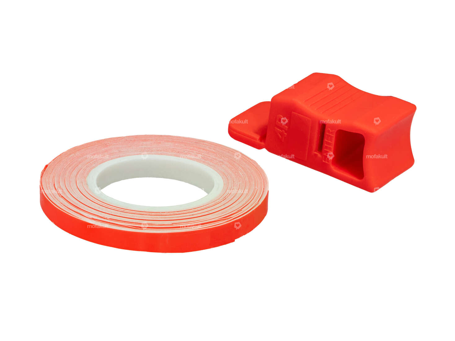 Ruban de jante 5 mm orange fluo (6 m) Carousel Image 1