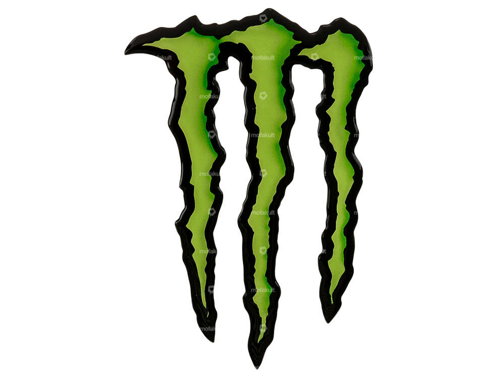 Adesivo Monster Energy 3D in silicone 17 x 11 cm Carousel Image 1