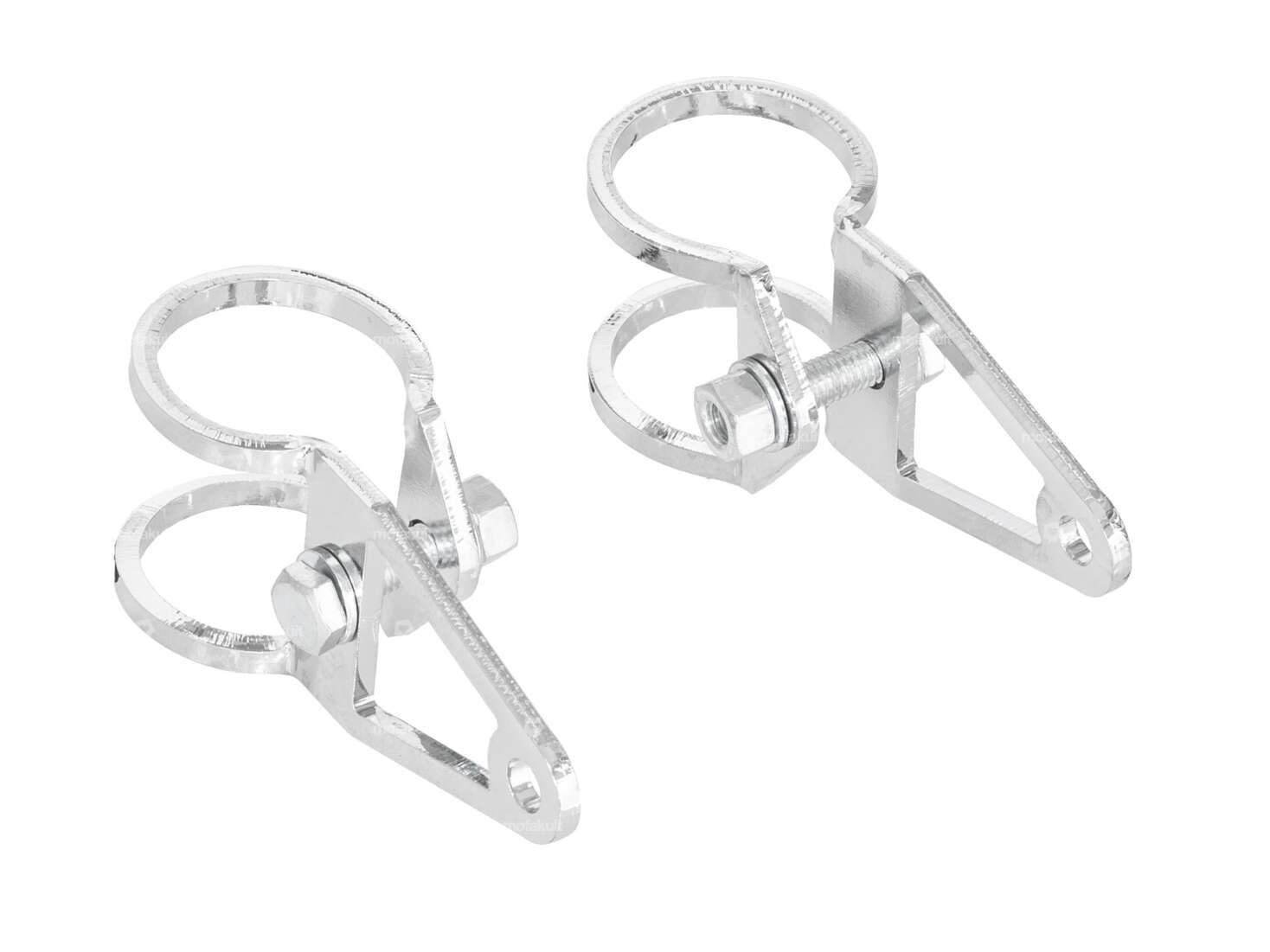 EBR lamp holders Ø 28 mm short plain chrome Carousel Image 1