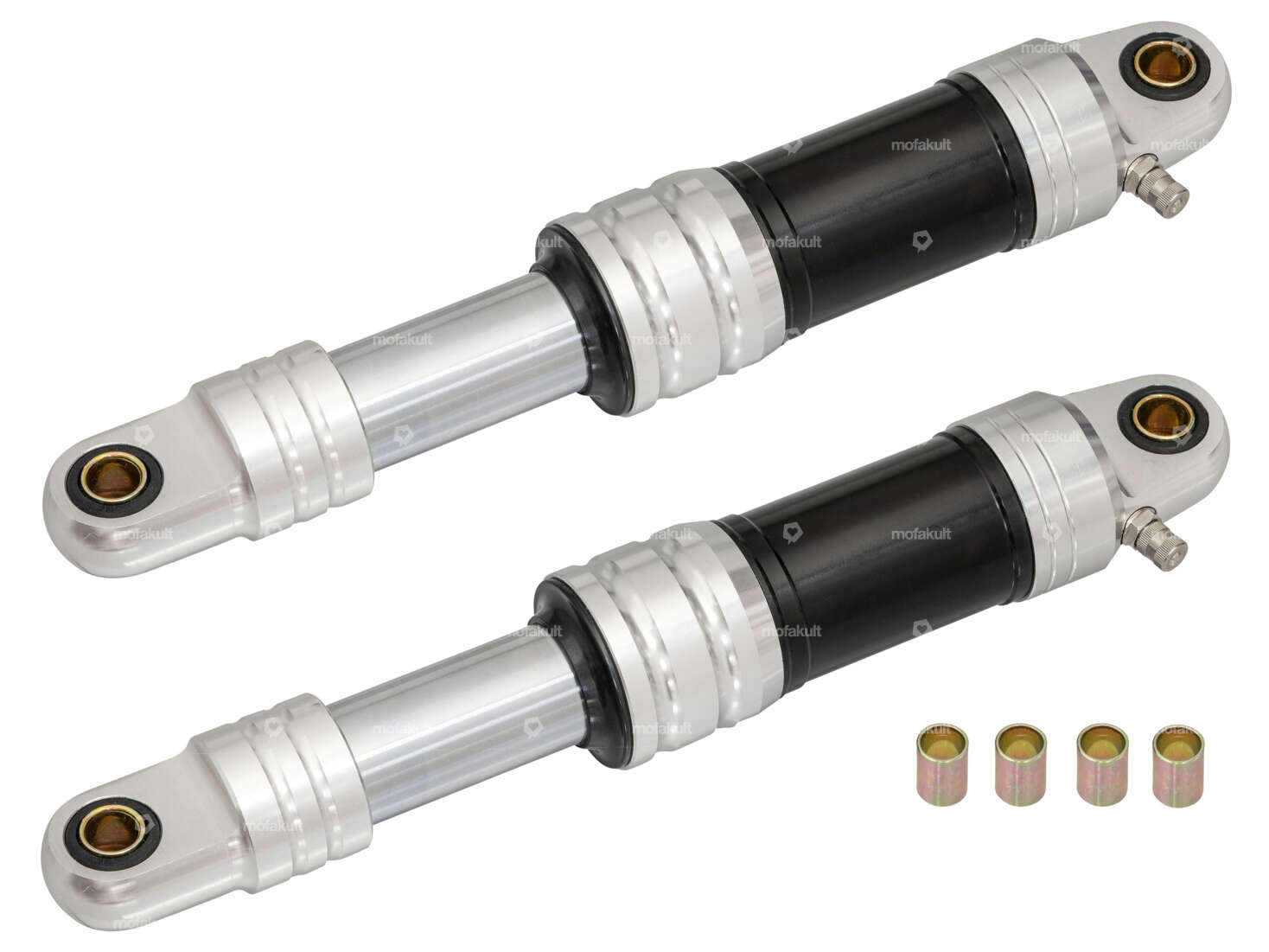 Ammortizzatore CNC 28 cm ad aria compressa extra forte nero-argento Carousel Image 1