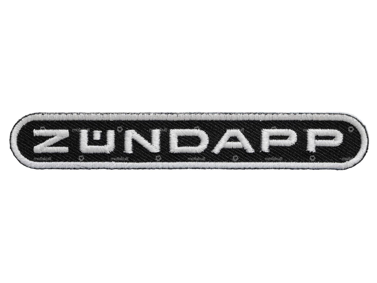 mk-Merch Ecusson "Zündapp" 100 x 15 mm noir Carousel Image 1