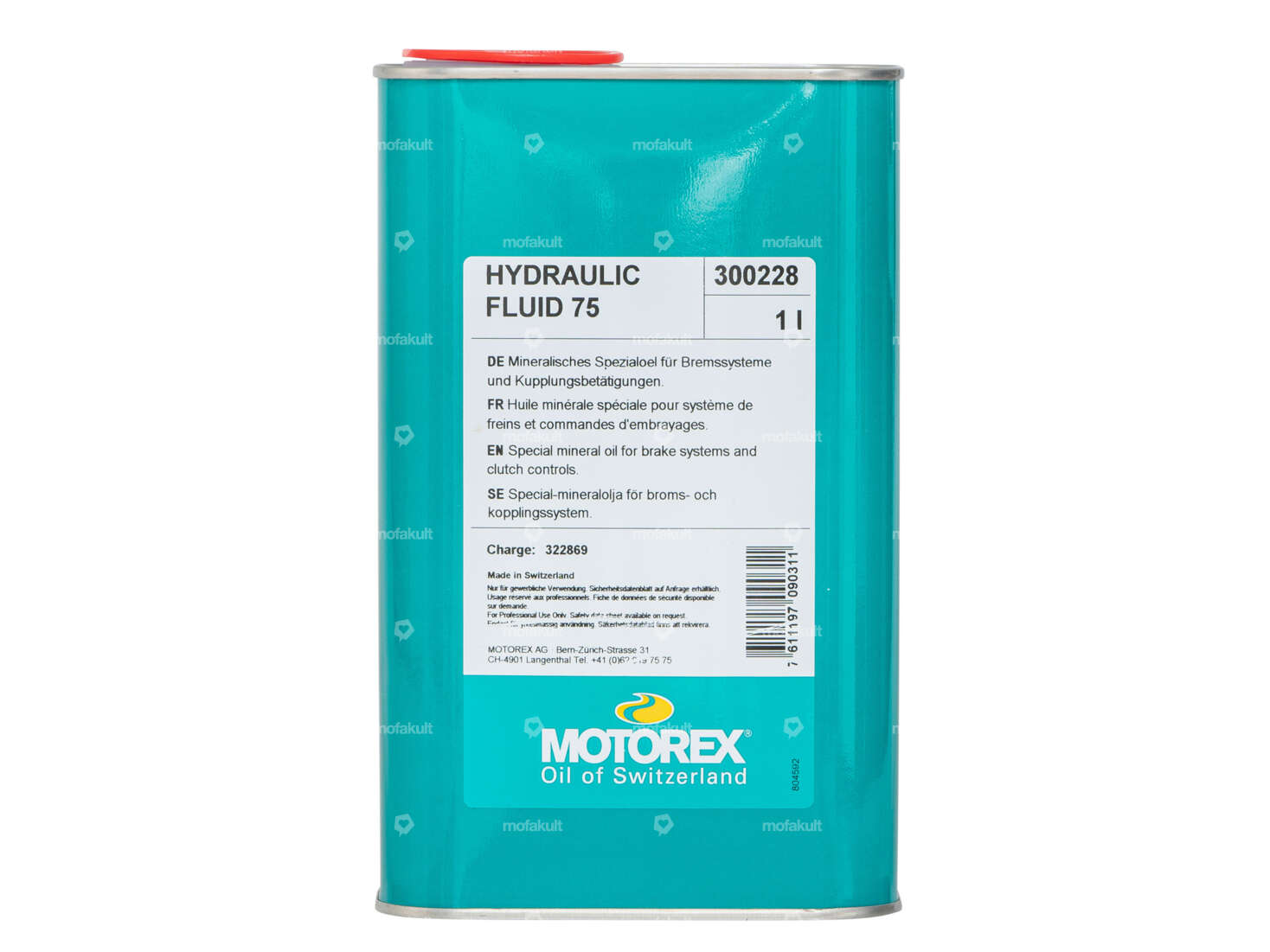 Motorex Hydraulic Fluid 75 Olio speciale per sistemi frenanti 1 litro Carousel Image 1