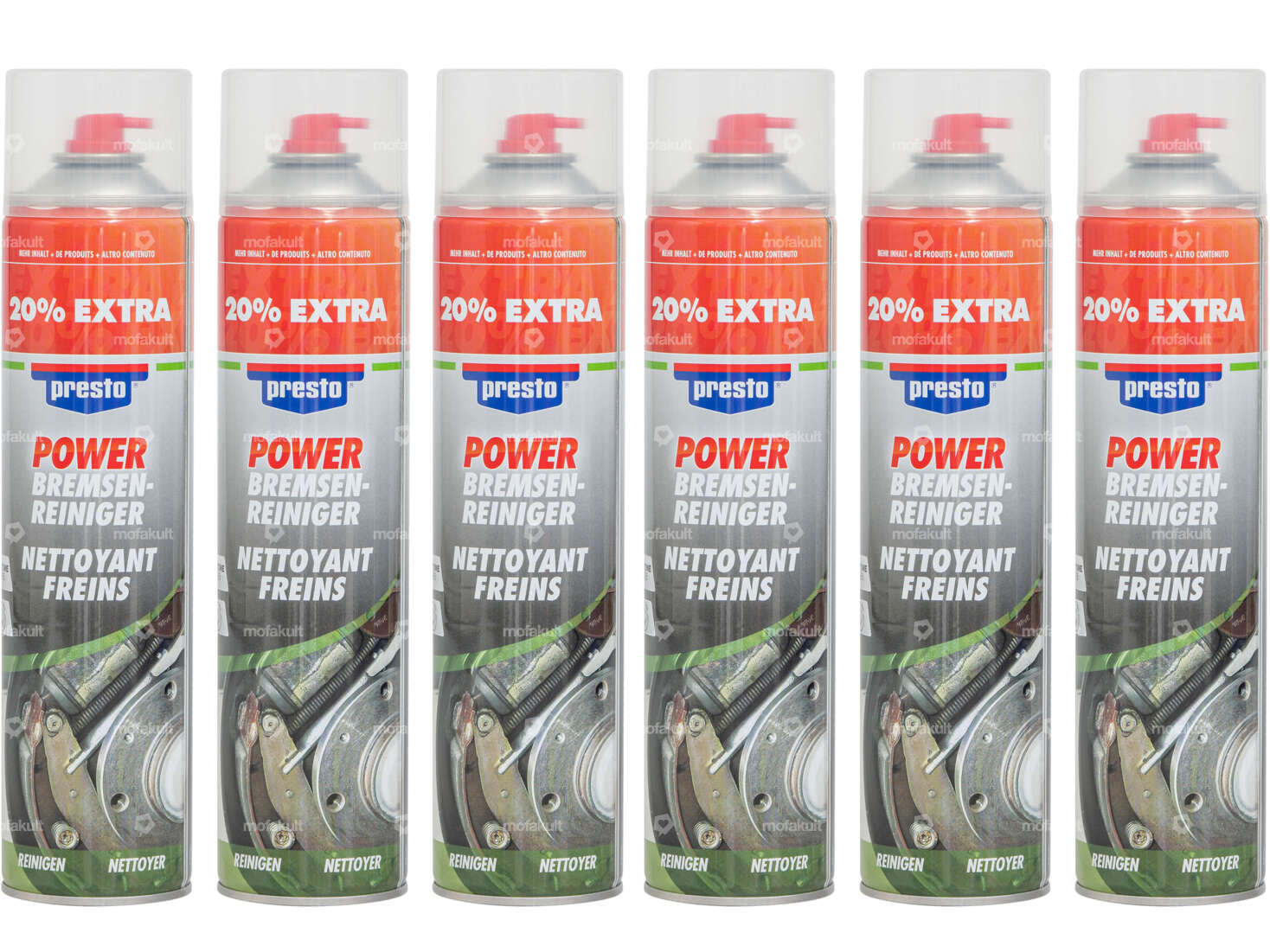 Presto Power nettoyant pour freins 6 x 600 ml Carousel Image 1