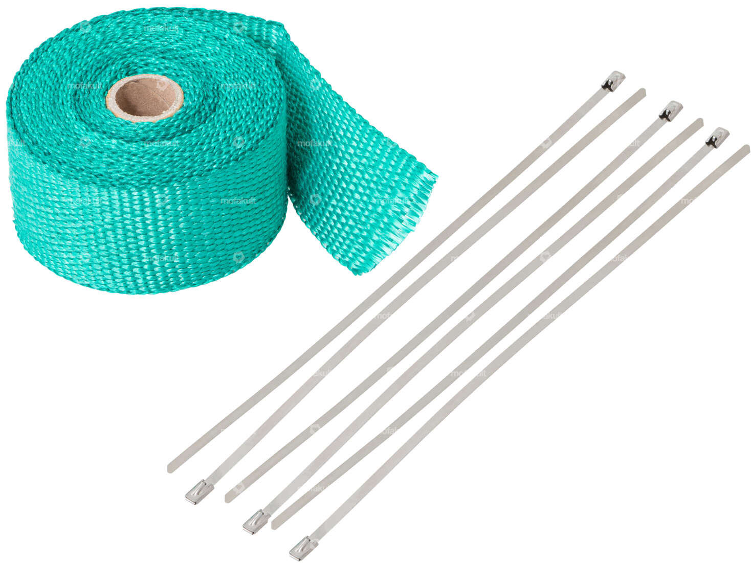 Nastro di protezione termica con fissaggio turchese 5 m Carousel Image 1