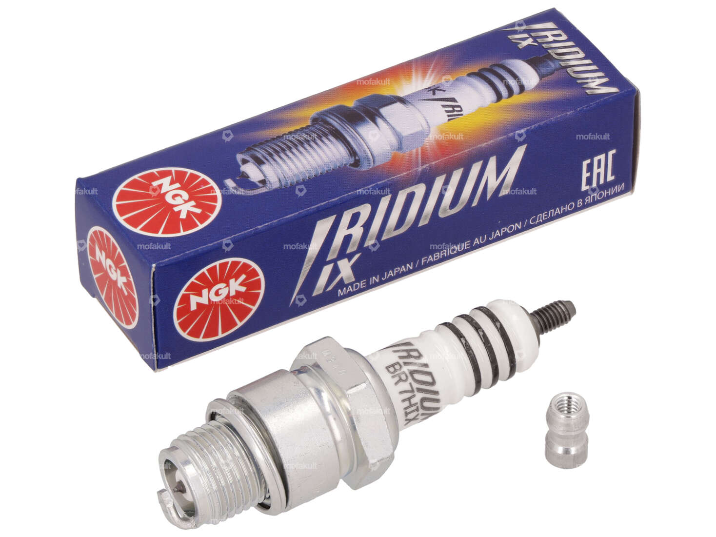 NGK BR7HIX Spark plug short thread suppressed Iridium Carousel Image 1