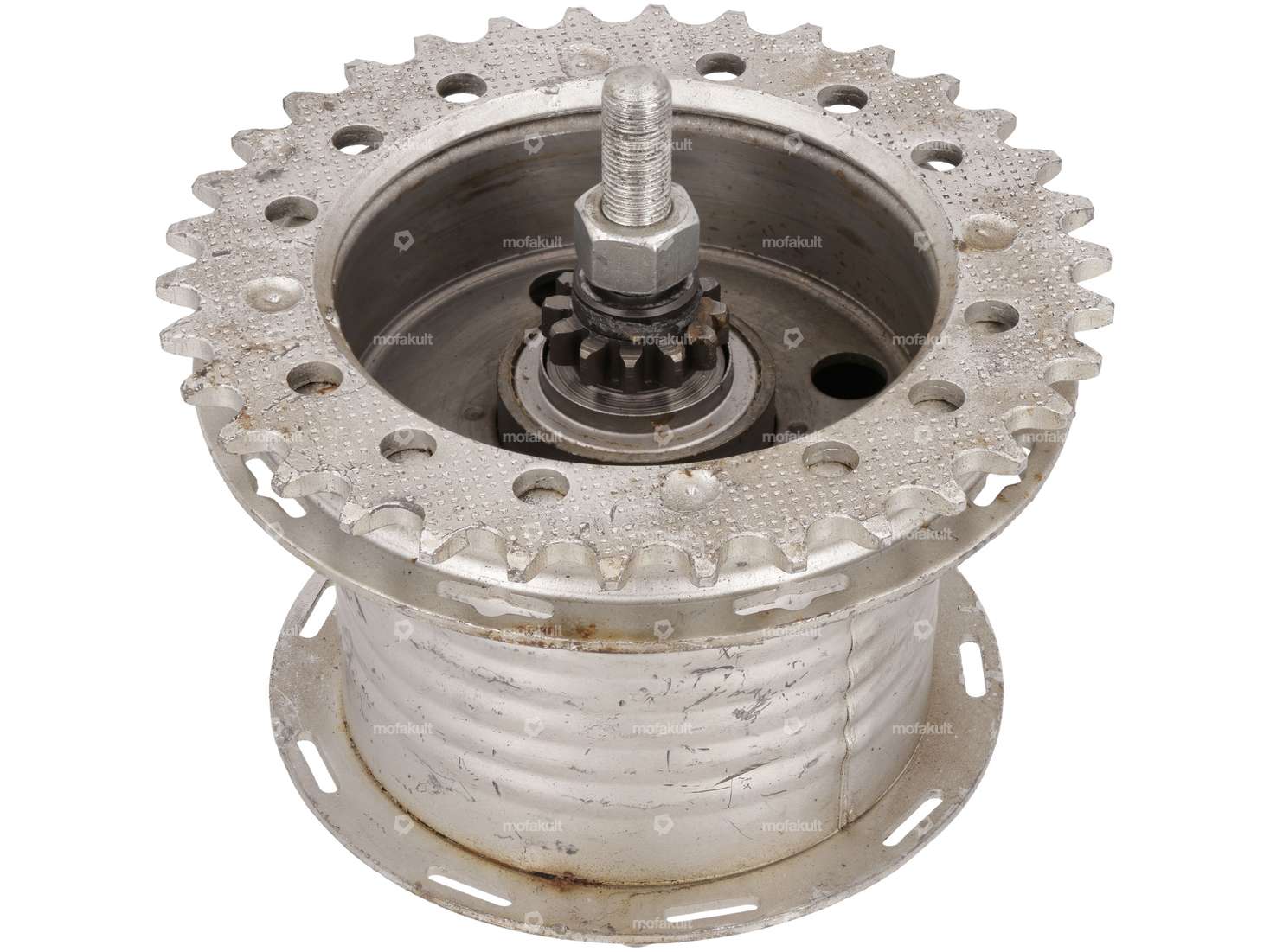 Mozzo Coaster HR 90V con pignone 34 t. (con ammaccature) NOS | Puch X30 Velux HG Carousel Image 1