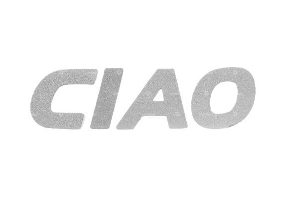 Inscription "CIAO" pour le textile et le cuir Carousel Image 1