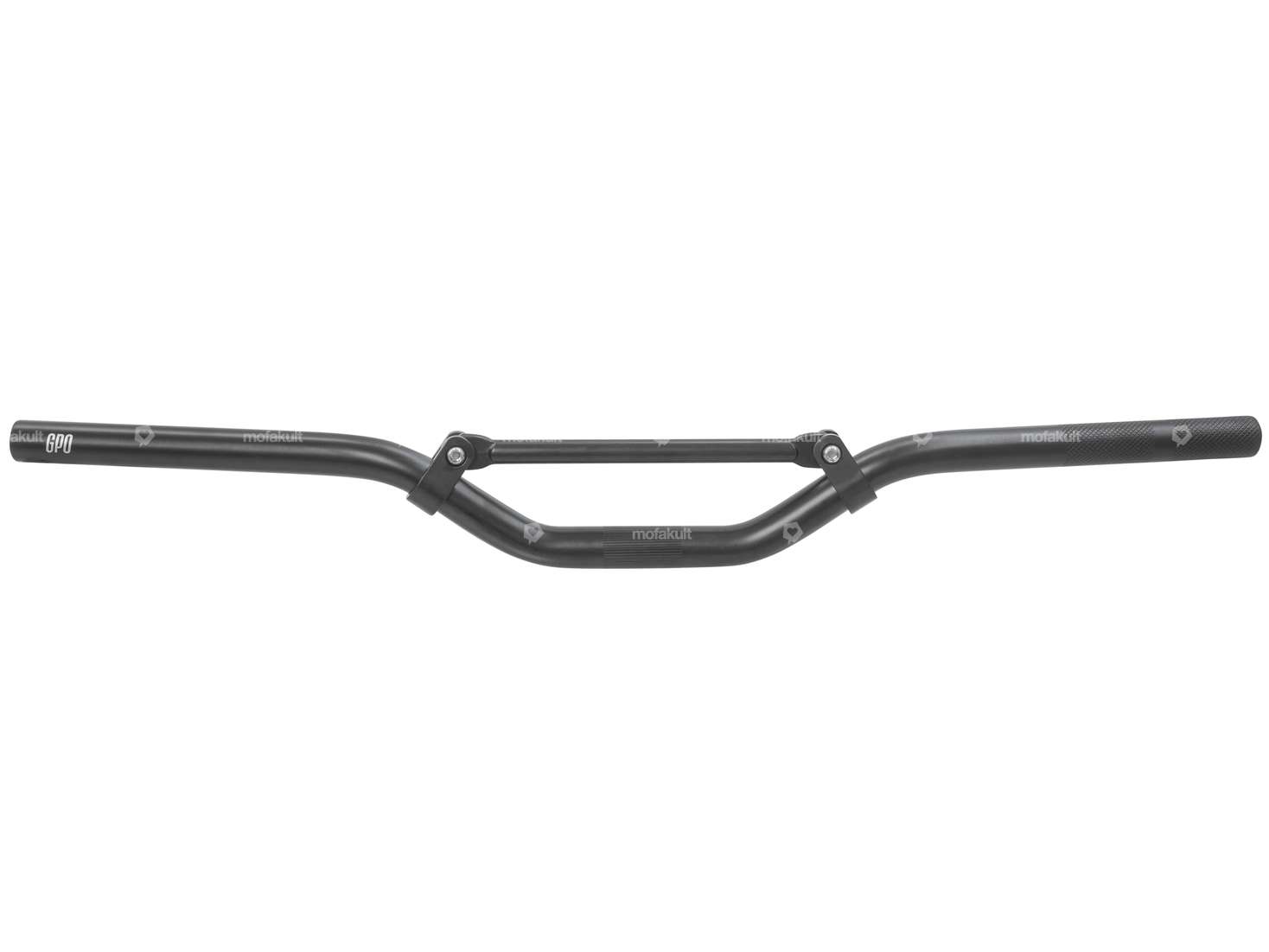 GPO Rennlenker Gabelplatte 7 cm Aluminium schwarz matt Carousel Image 1