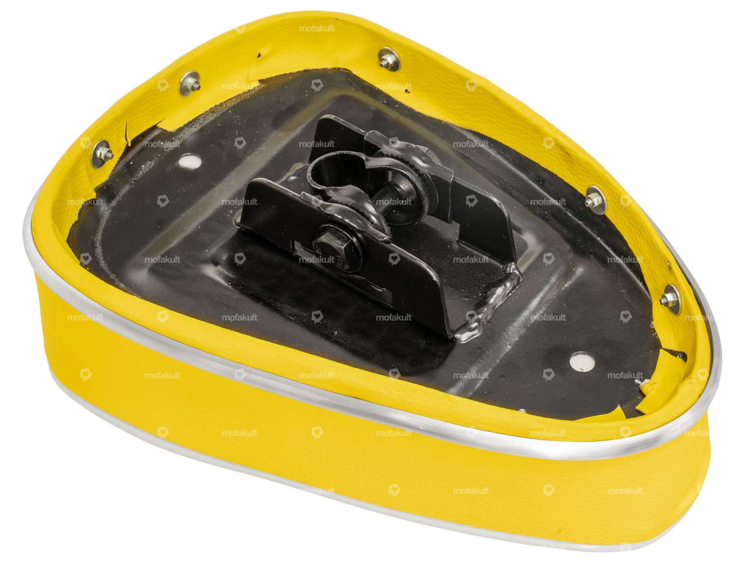 Banc pour cyclomoteurs jaune Carousel Image 3