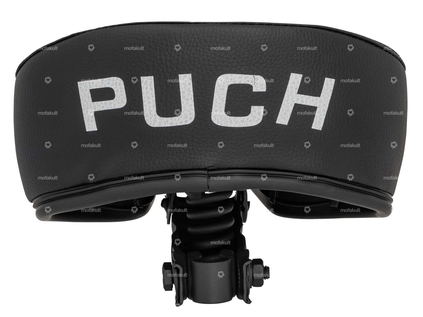 selle "PUCH" inscription ressort fort noir Carousel Image 3