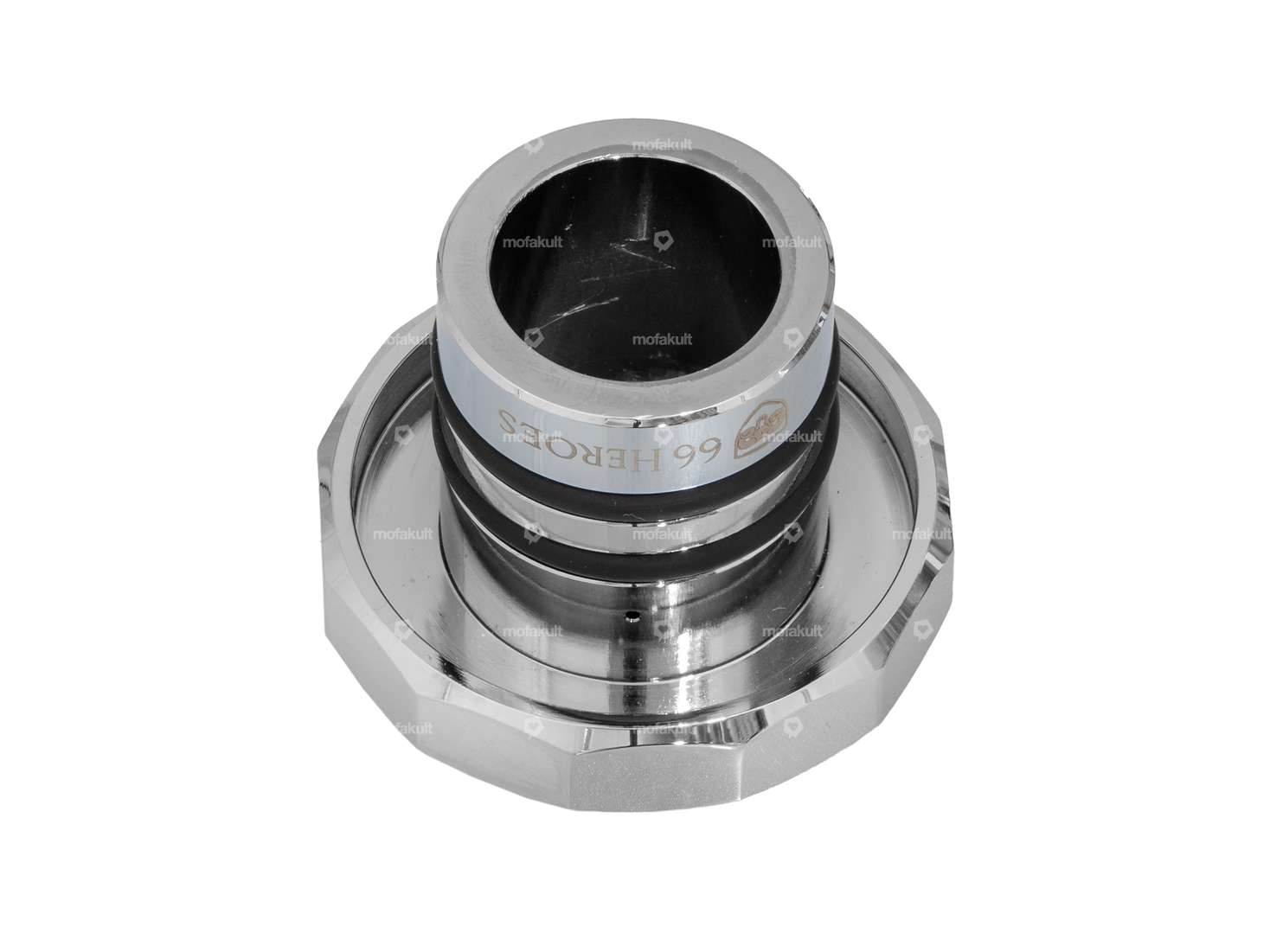 66HEROES gas cap square chrome | Puch Maxi Carousel Image 2