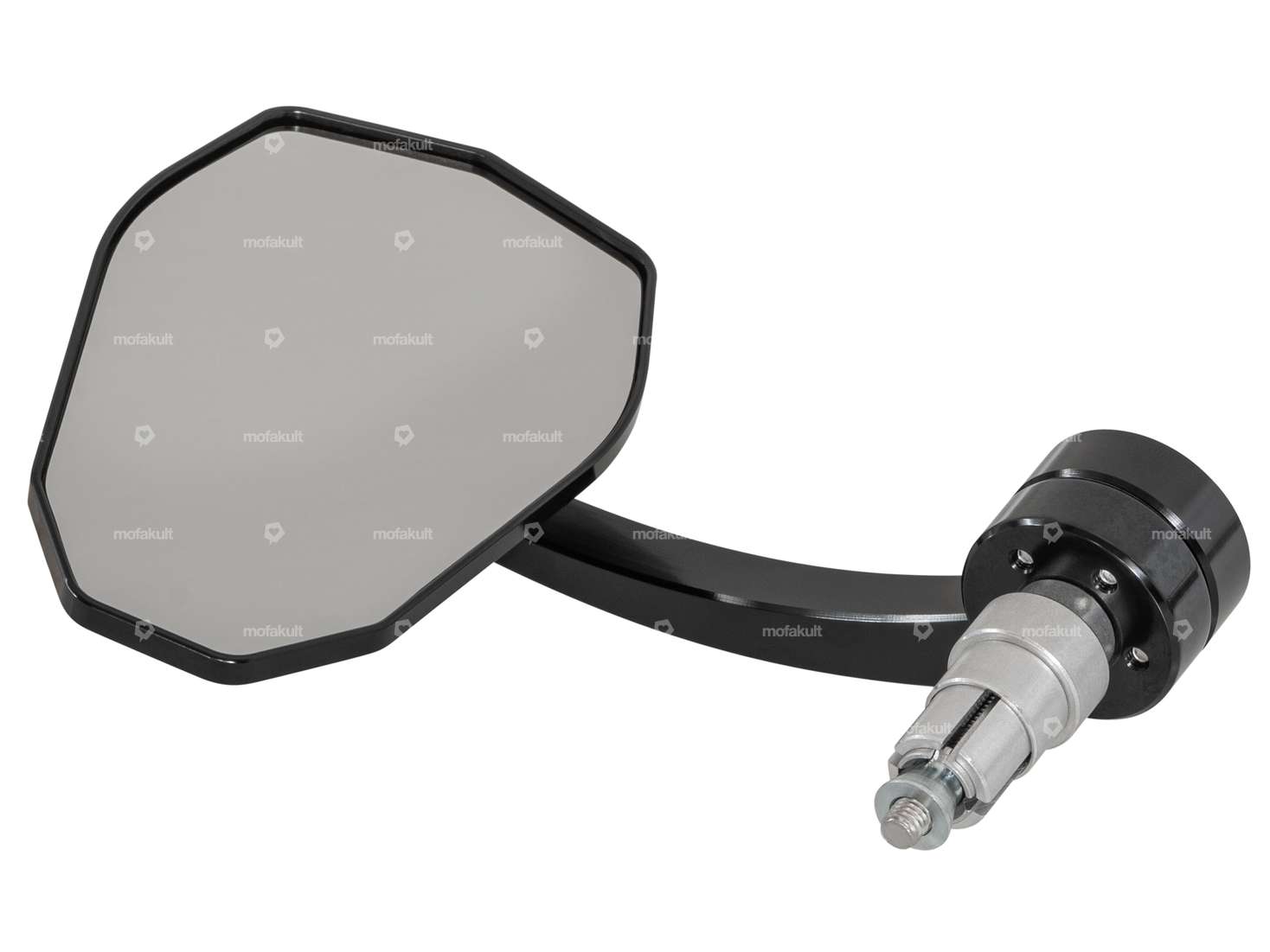 Rétroviseur HIGHSIDER CNC "Evo" carré, version enfichable, noir Carousel Image 3