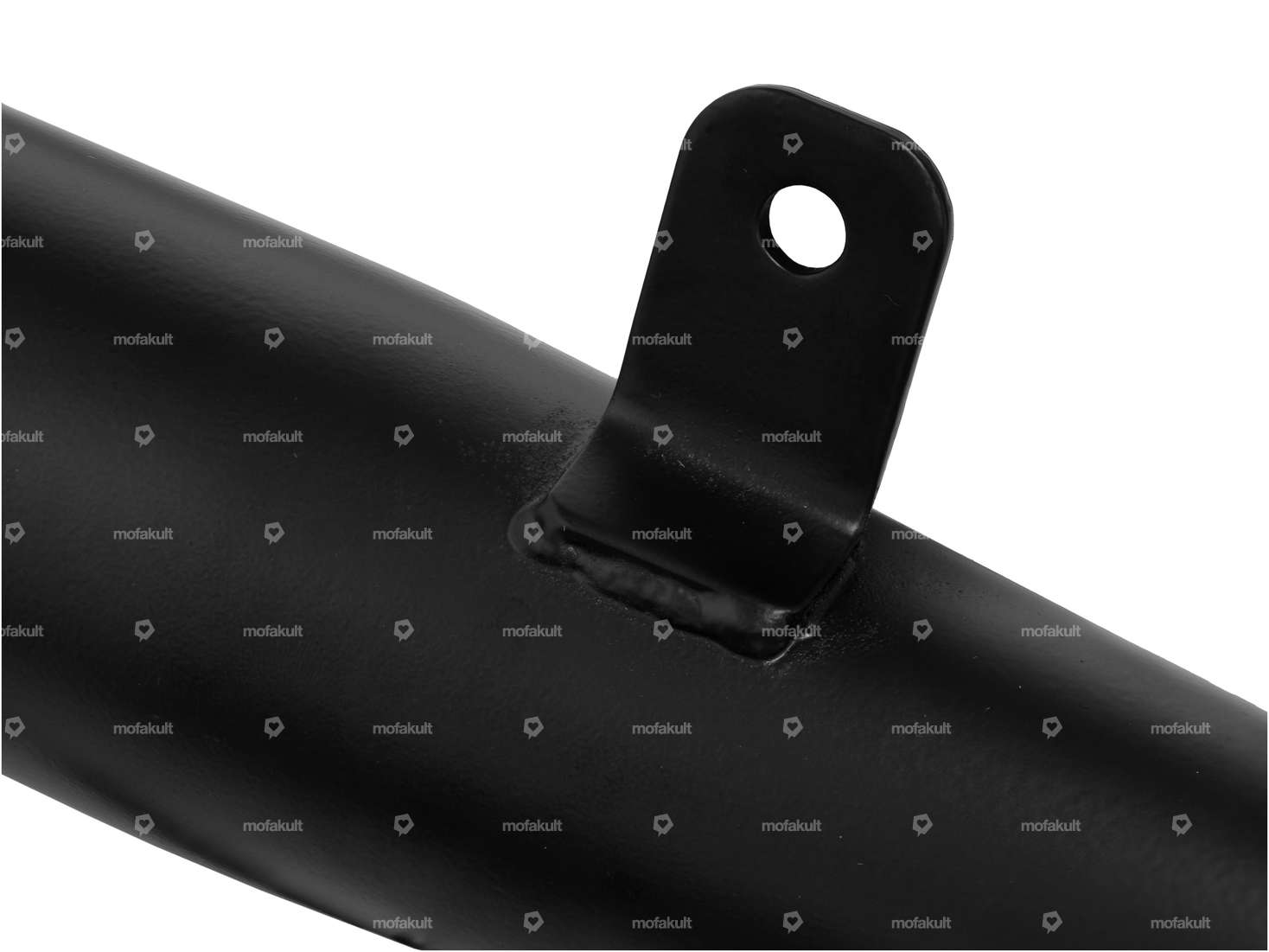 Auspuff Boss Demper Ø 28 / 60 mm mit Lasche schwarz | Puch Carousel Image 4