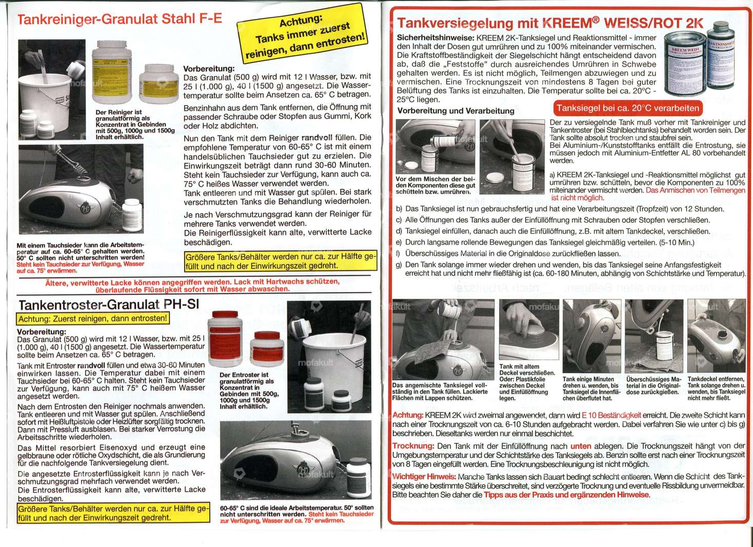 KREEM Tank Rust Remover Concentrate PH - SI 1000 g Carousel Image 2