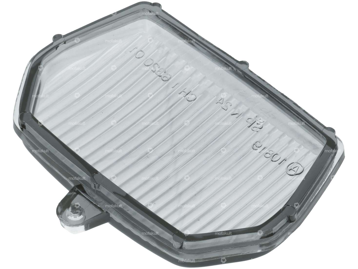 GPO Glas Scheinwerfer blau eckig Carousel Image 2