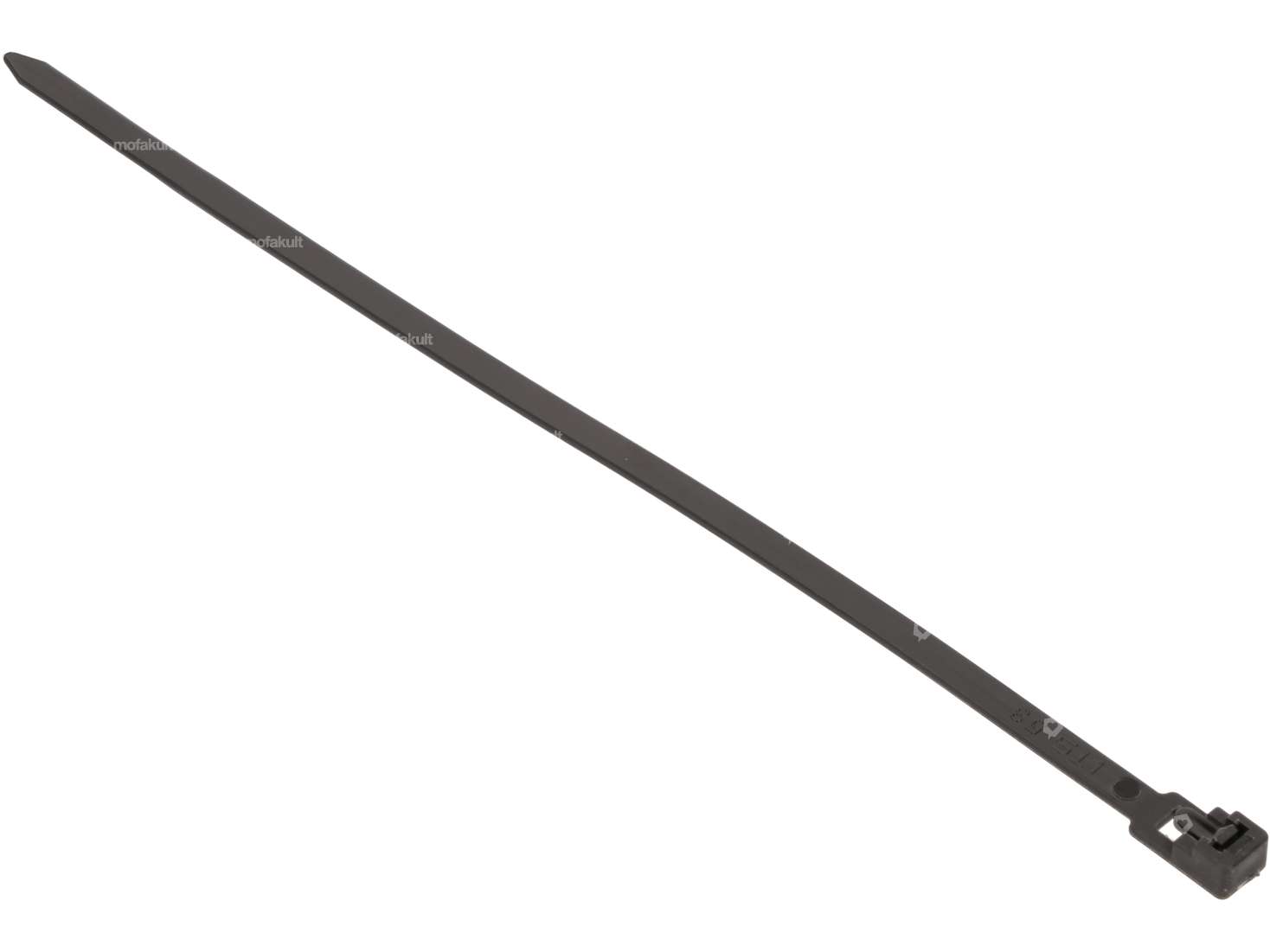 Cable ties 5 x 200 mm reclosable black Carousel Image 2