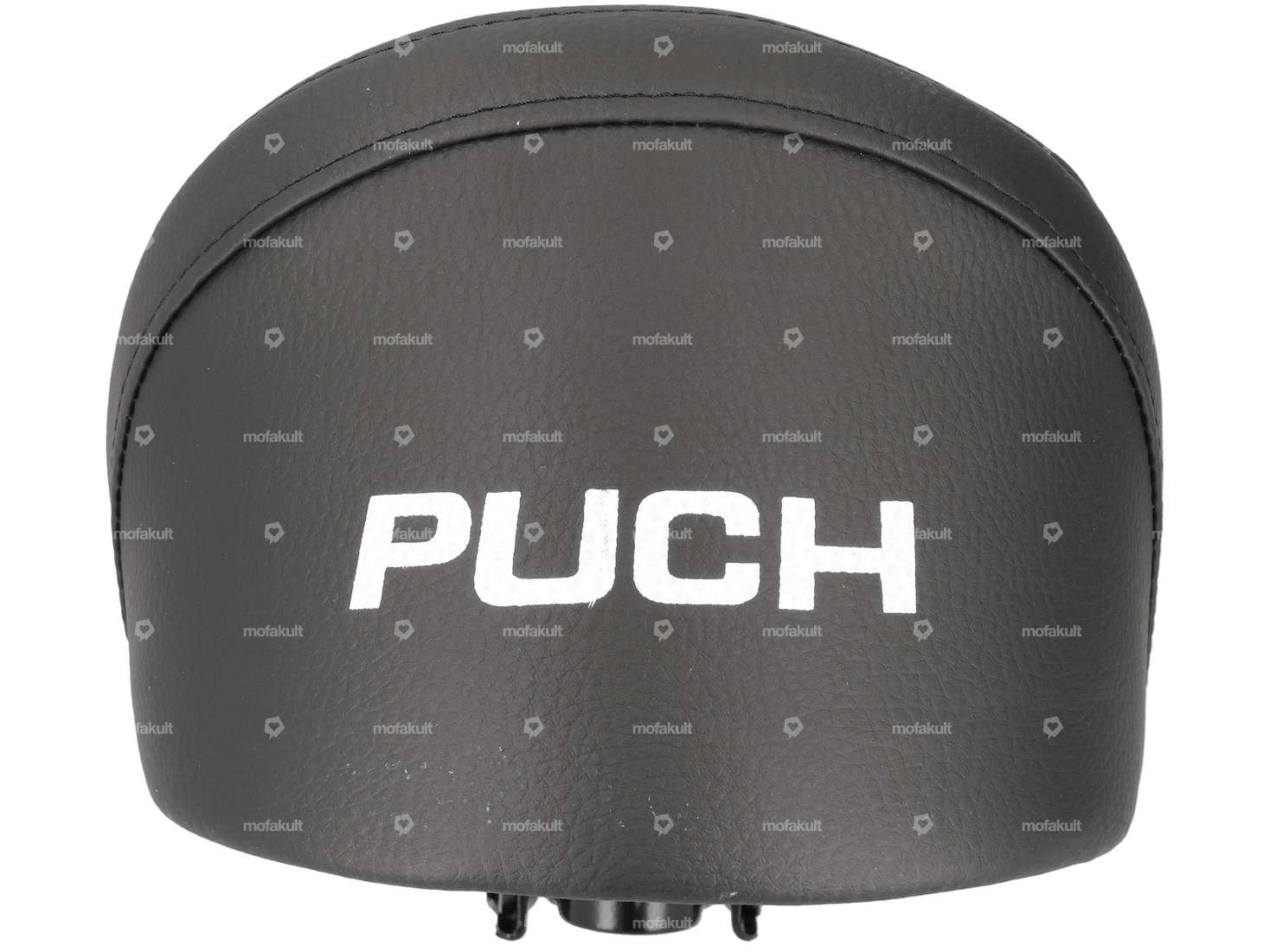 PUCH" bench with rivets, spring-mounted, black Carousel Image 3