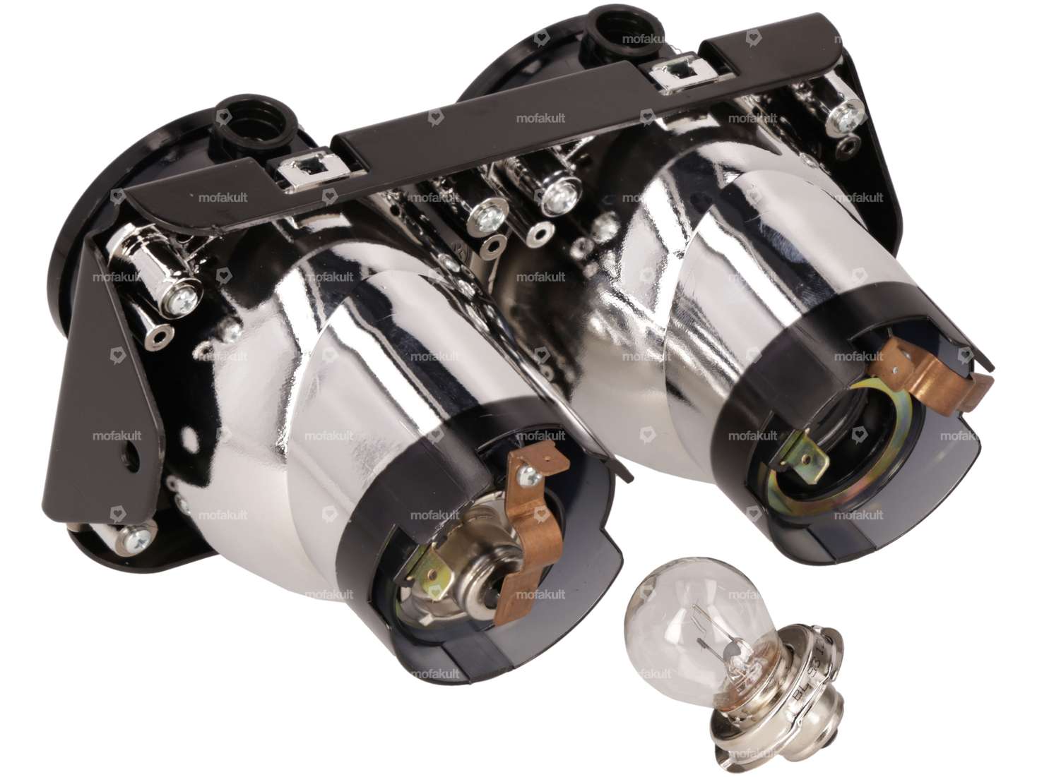 Doppel-Scheinwerfer schwarz original | Tomos Fun Sport´R, Sprint, Youngster, Racing Carousel Image 2