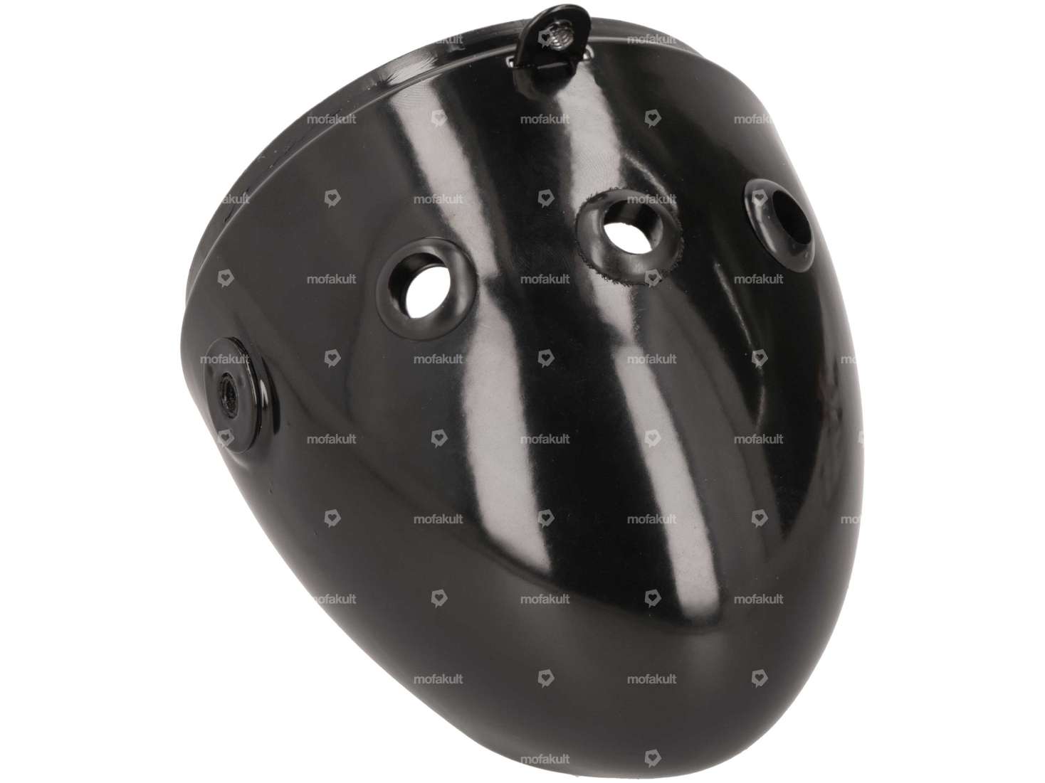 Lampe à œufs Ø 103 mm (fixation latérale) noir / chrome Carousel Image 4