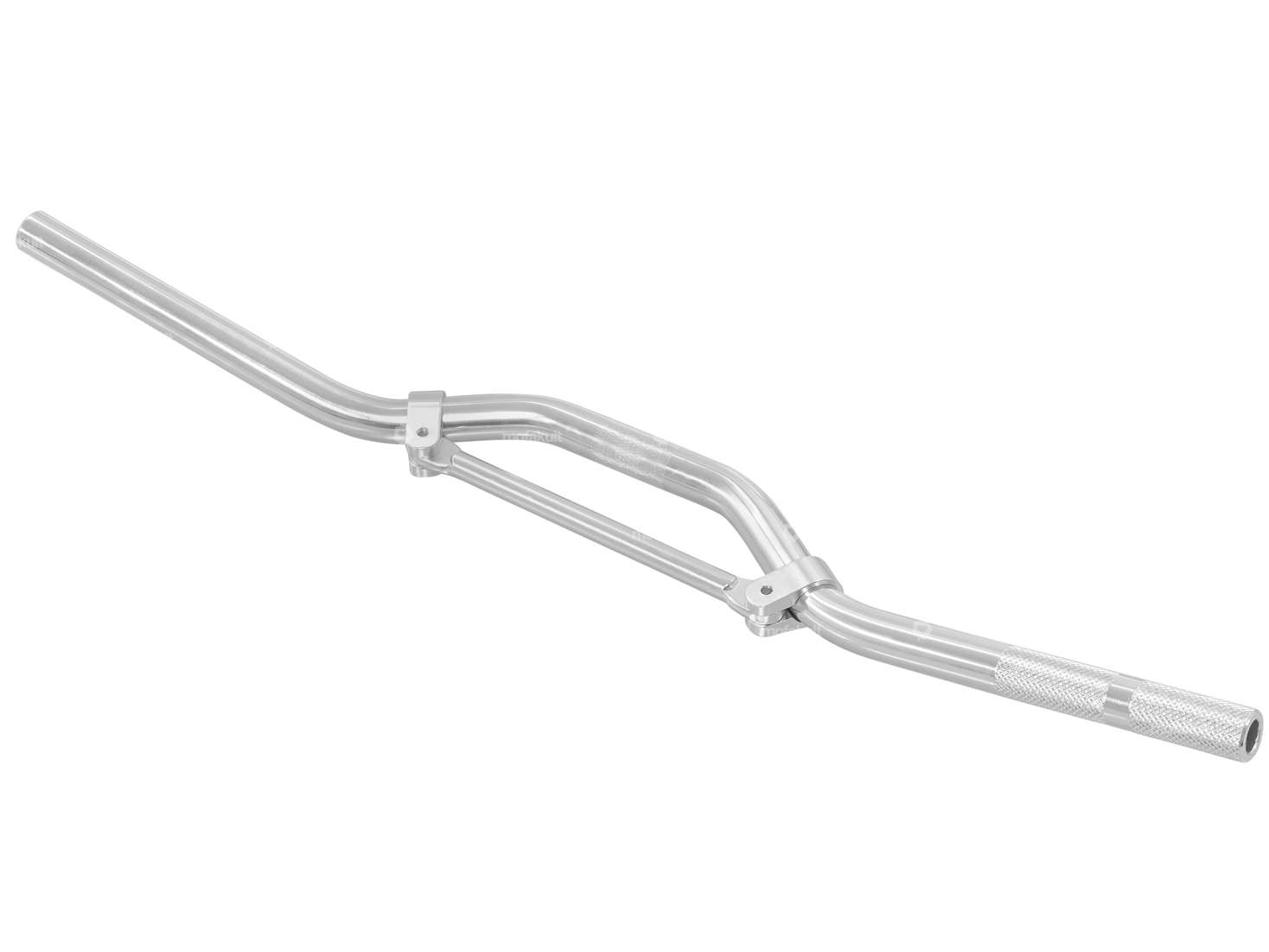 GPO Rennlenker Gabelplatte 7 cm Aluminium silber Carousel Image 2