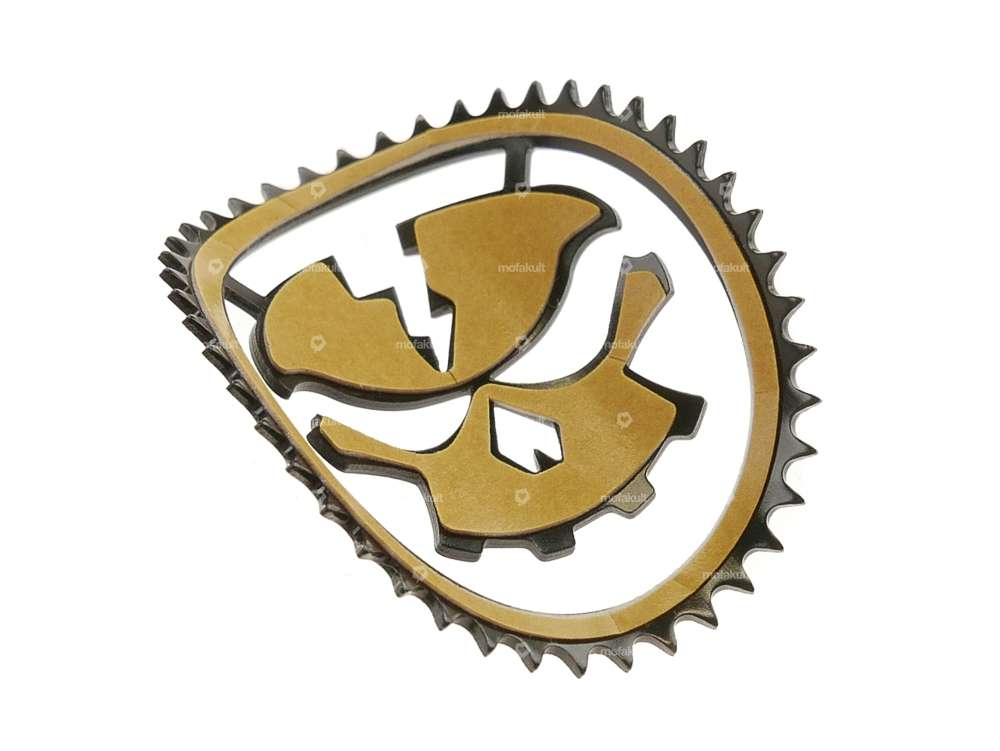 Panneau de direction (adhésif) Skull Head noir Carousel Image 3