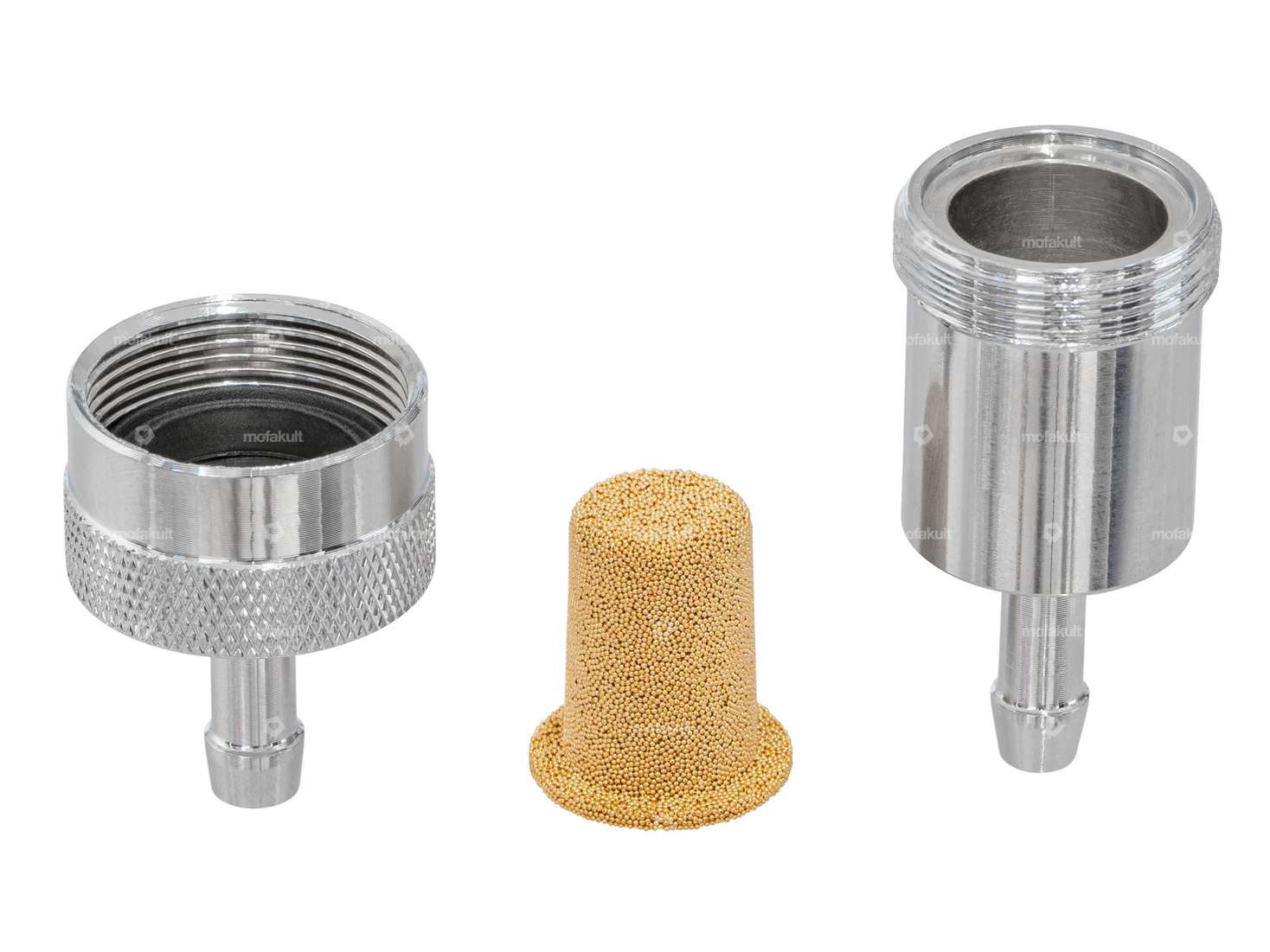 GPO Raccord filtre à essence 6 mm aluminium argent (démontable) Carousel Image 2