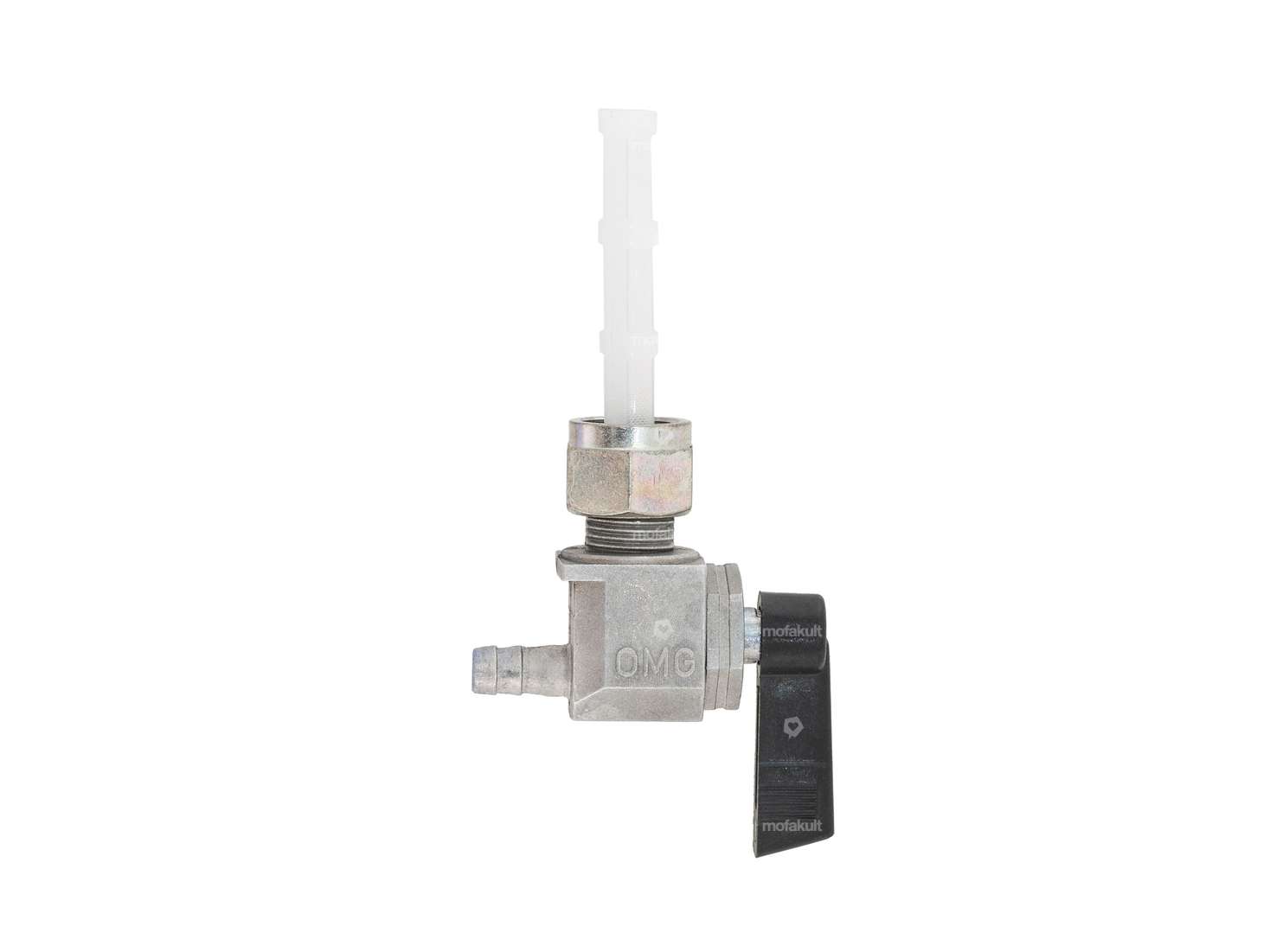 Robinet d'essence OMG vertical M12x1 (avec écrou) sortant vers l'arrière Carousel Image 1