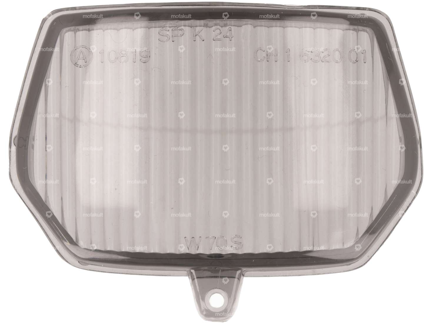 GPO Glas Scheinwerfer grau eckig Carousel Image 1