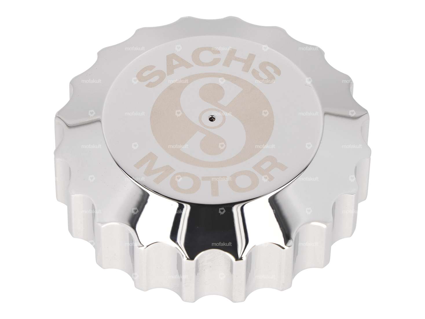 66HEROES Tankdeckel «Sachs» Bajonett 30 mm Chrom Carousel Image 1