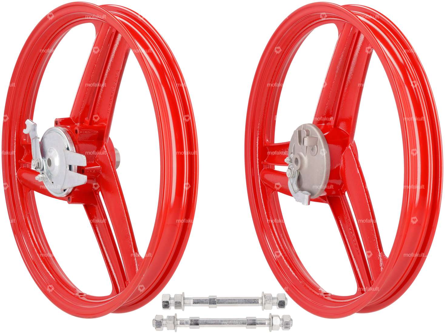 Set di ruote 17" rosso fuso (3/6 raggi) | Peugeot 103 Carousel Image 1