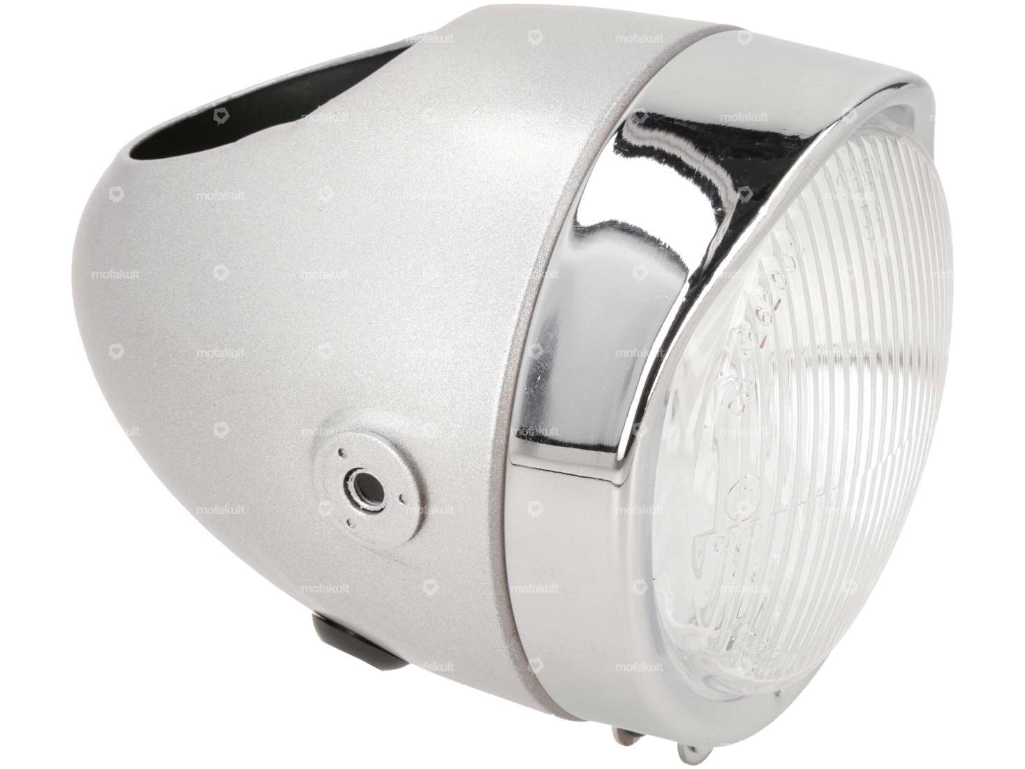 Lampe à œufs Ø 103 mm (fixation latérale) argent / chrome Carousel Image 1