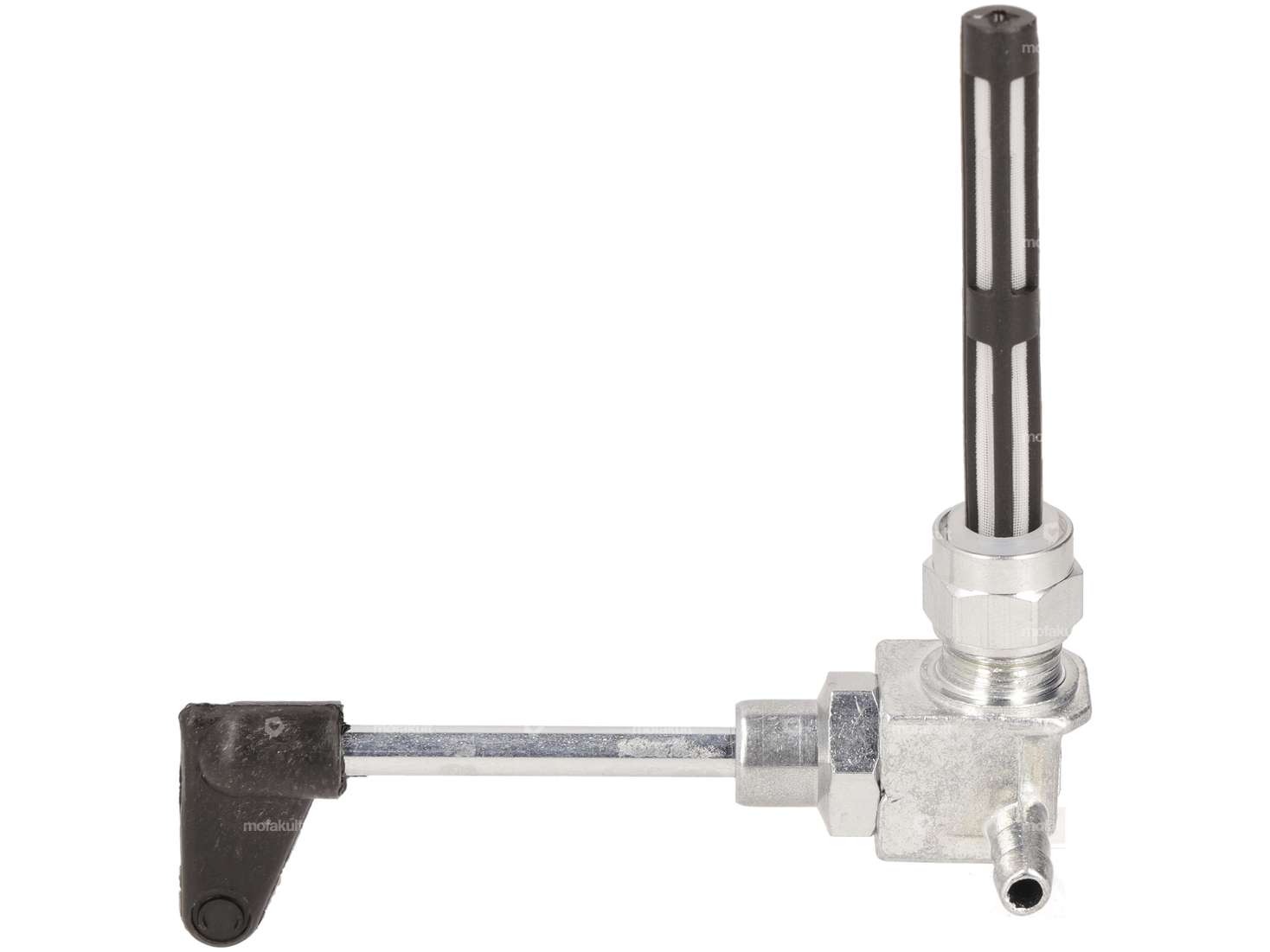 Fuel tap vertical M12x1 (with union nut) outgoing right | Piaggio SI Carousel Image 1