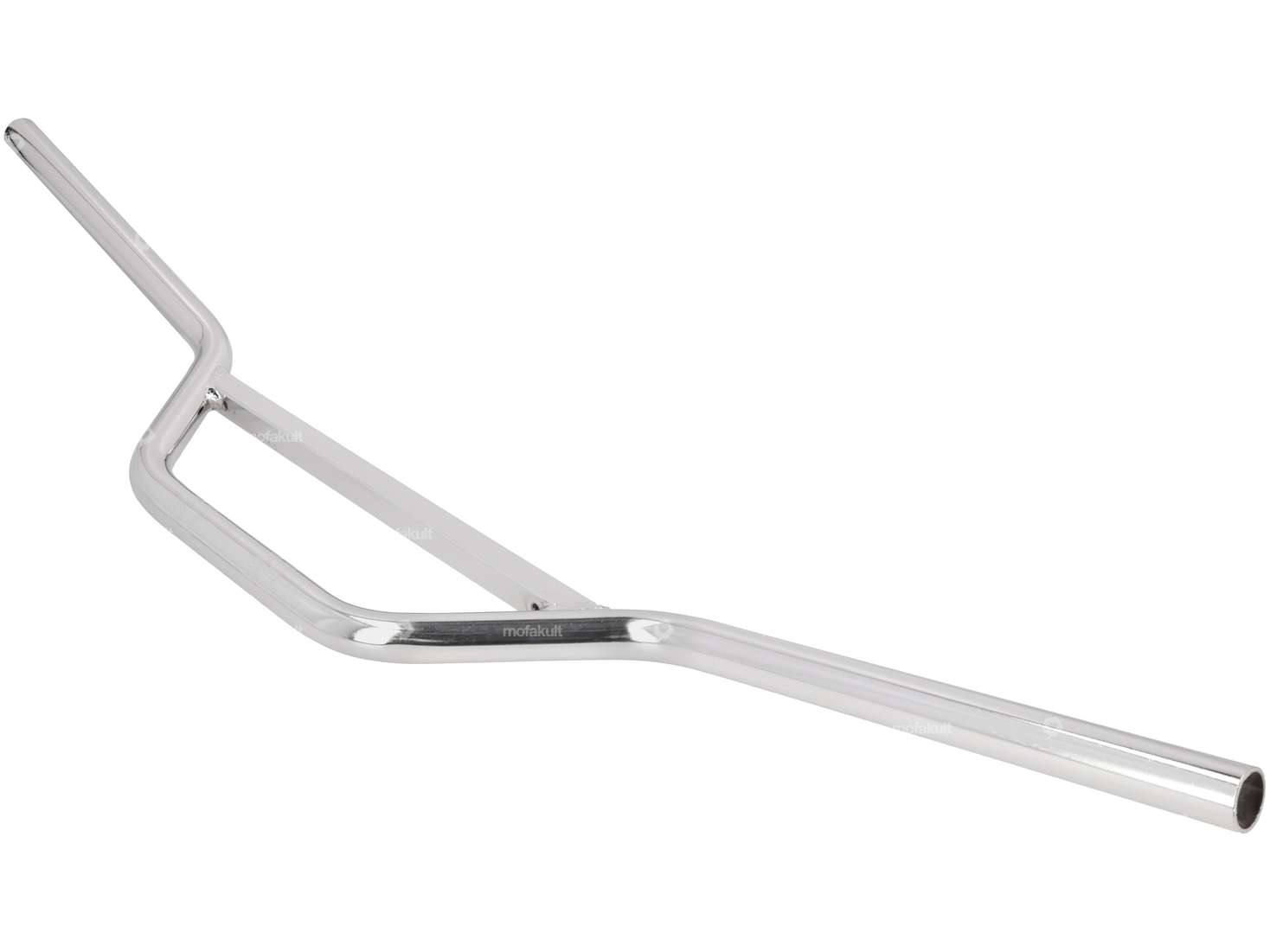 Piastra manubrio forcella 13 cm motocross cromo Carousel Image 2