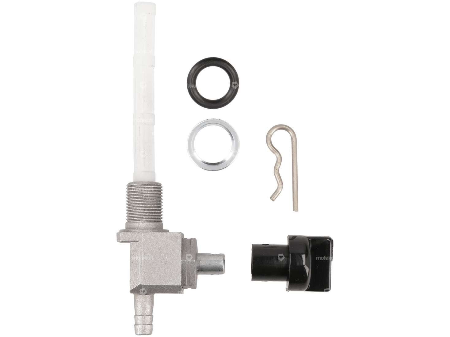 OMG fuel tap vertical M12x1 with rotary knob (for screwing in) outgoing at the bottom Carousel Image 2