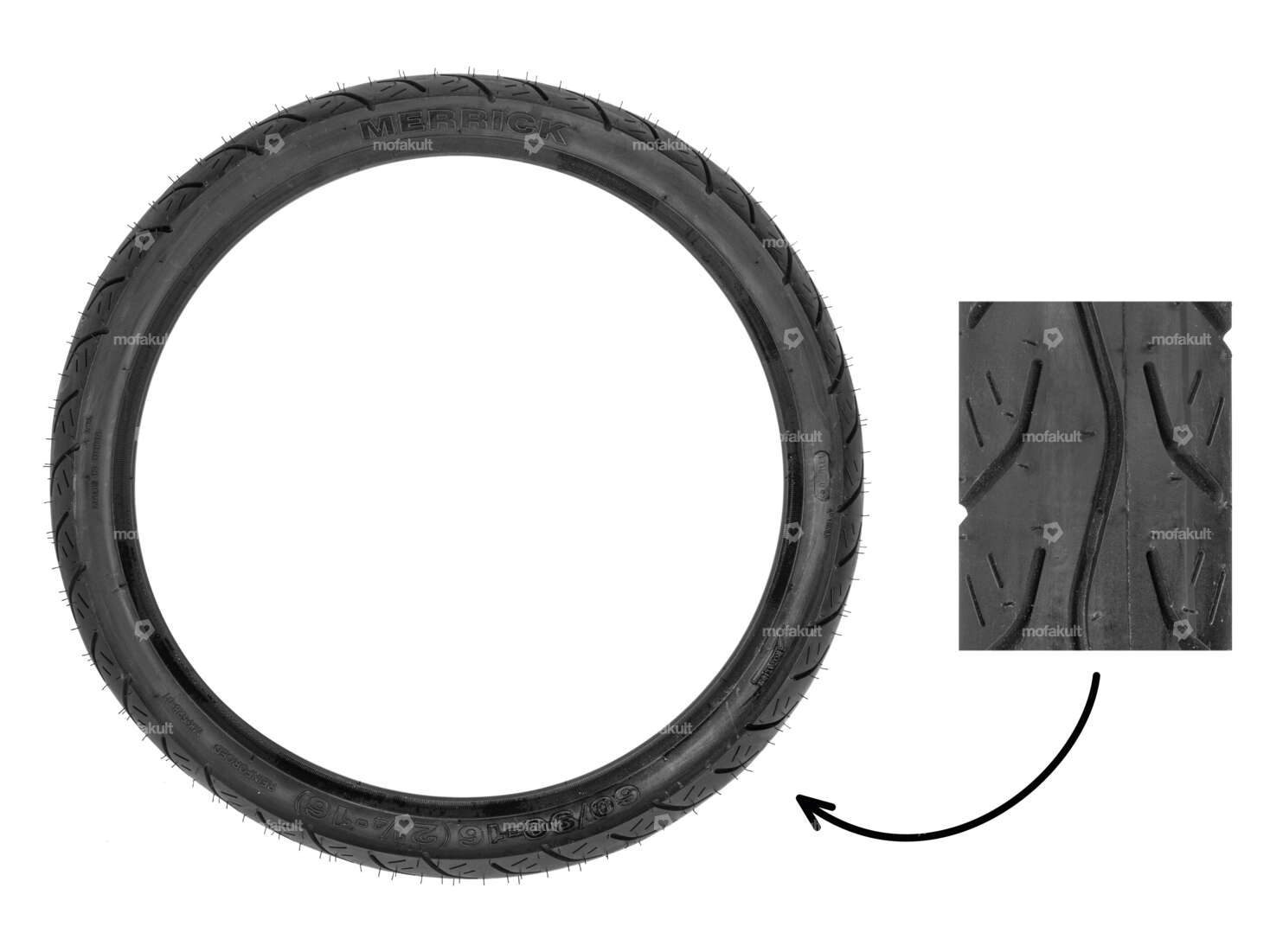 Merrick 2.25 x 16" MK 528 Reifen Carousel Image 1