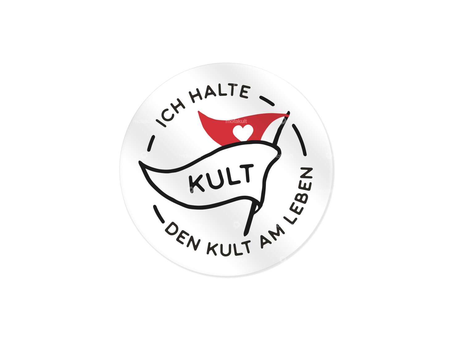 Autocollant "Je garde le culte en vie" Ø 40 mm Carousel Image 1